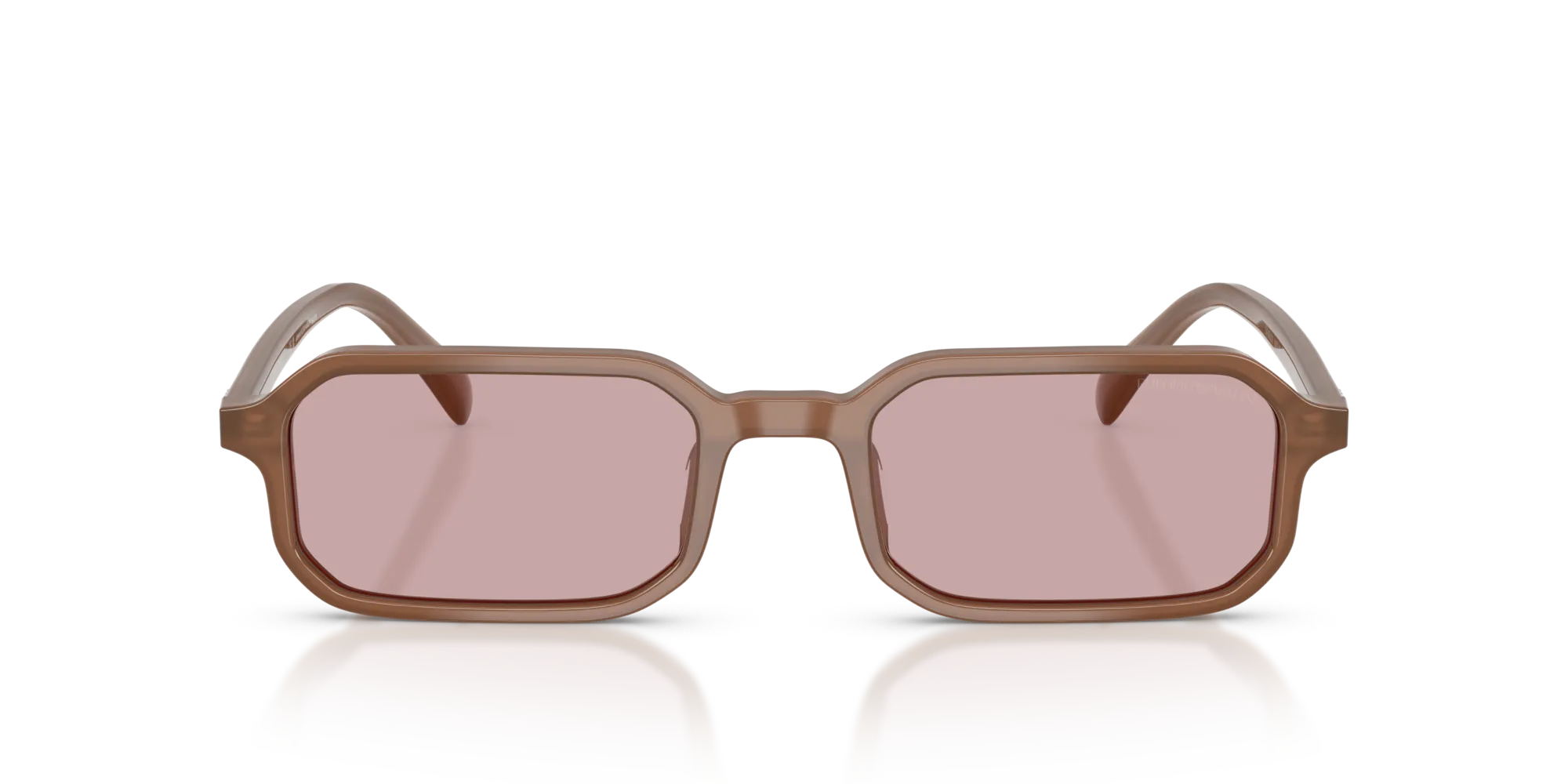 Emporio Armani EA4253U 627173 Occhiali da sole Acetato Marrone Rosa Squadrata Normale - immagine 3