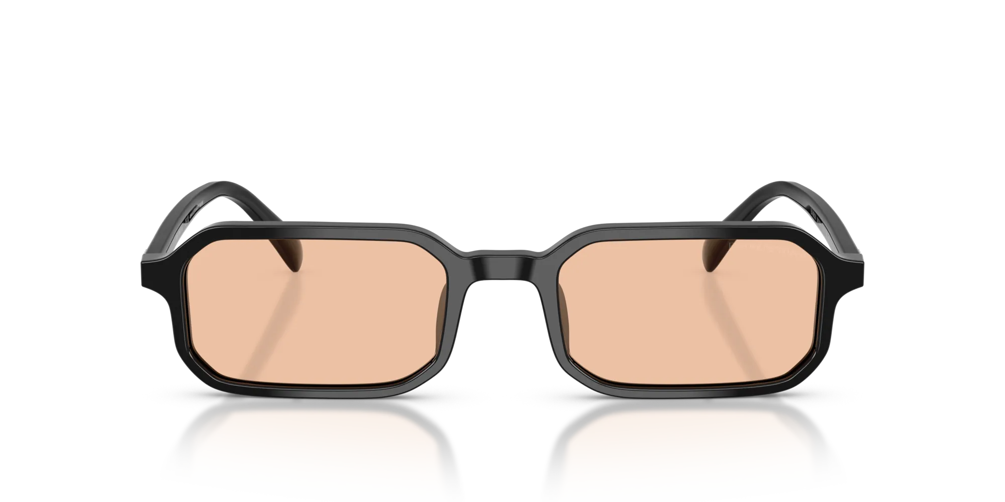Emporio Armani EA4253U 501793 Occhiali da sole Acetato Nero Arancione Squadrata Normale - immagine 3