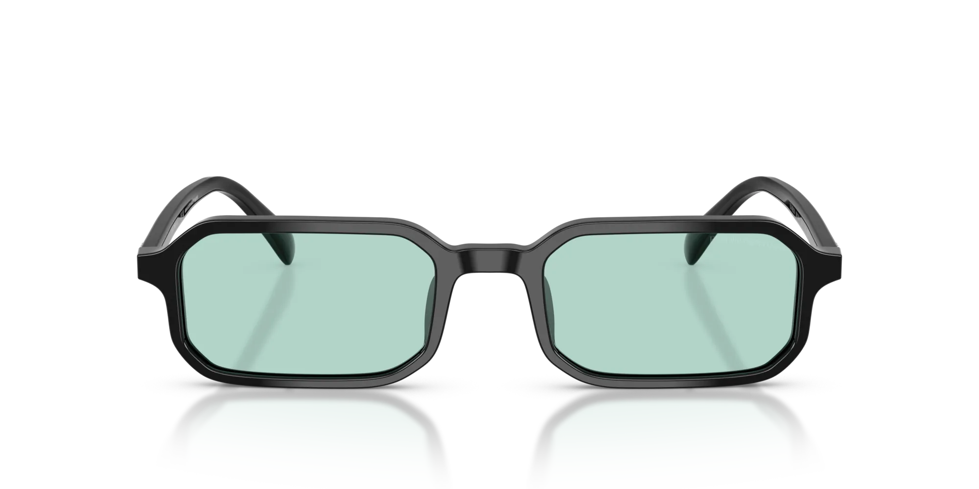 Emporio Armani EA4253U 501765 Occhiali da sole Acetato Nero Blu Squadrata Normale - immagine 3