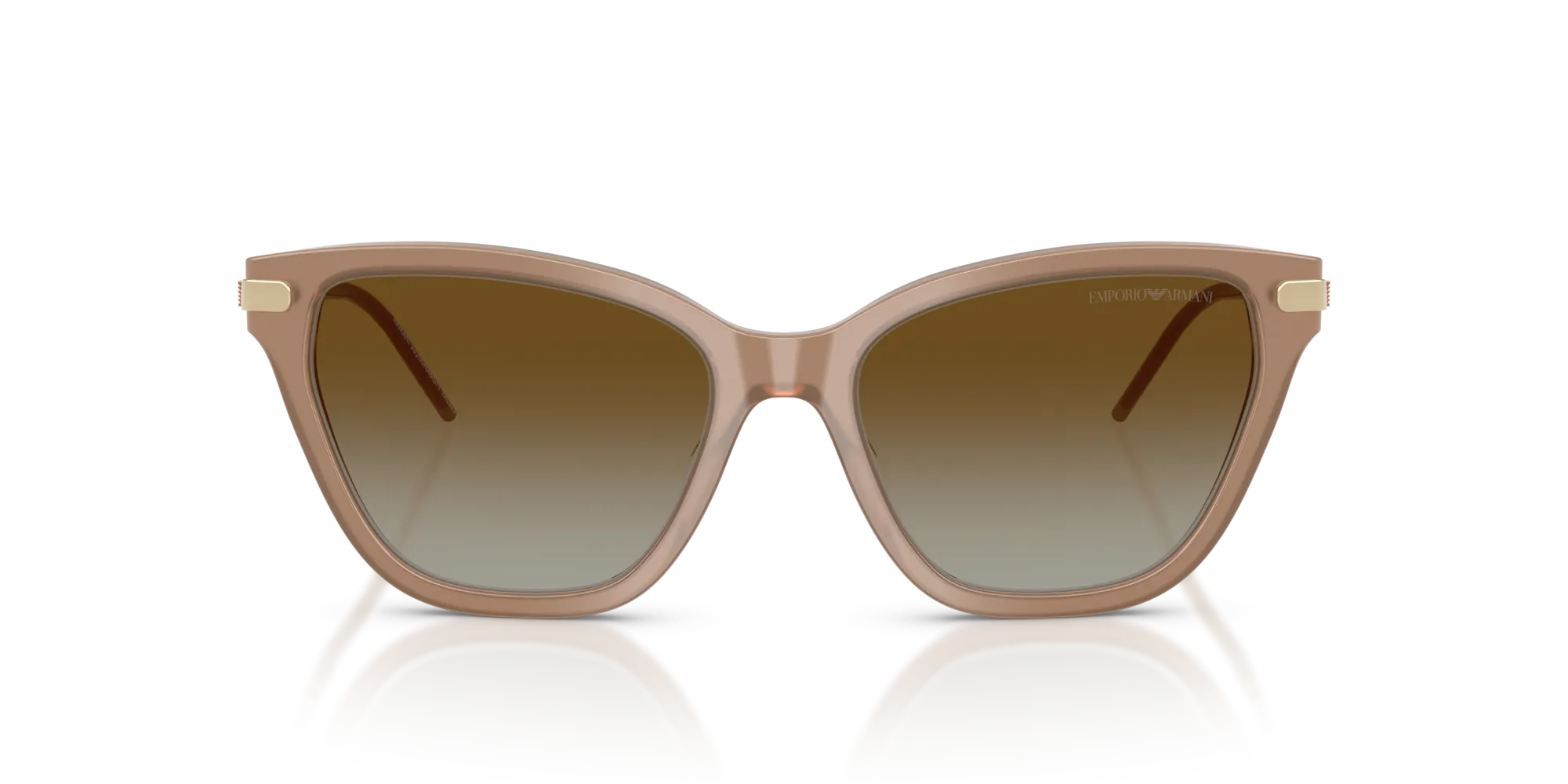 Emporio Armani EA4251 6263T5 Occhiali da sole Acetato Marrone Marrone Cat Eye Polarizzata Sfumato - immagine 3