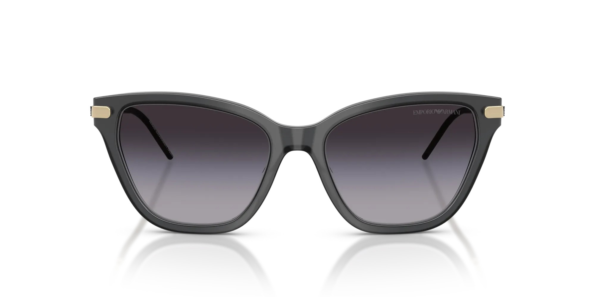 Emporio Armani EA4251 62628G Occhiali da sole Acetato Grigio Grigio Cat Eye Normale Sfumato - immagine 3