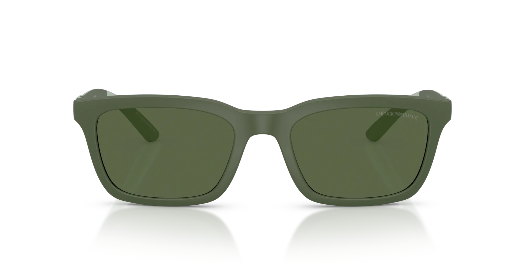 Emporio Armani EA4249U 625971 Occhiali da sole Iniettato Verde Verde Squadrata Normale - immagine 3