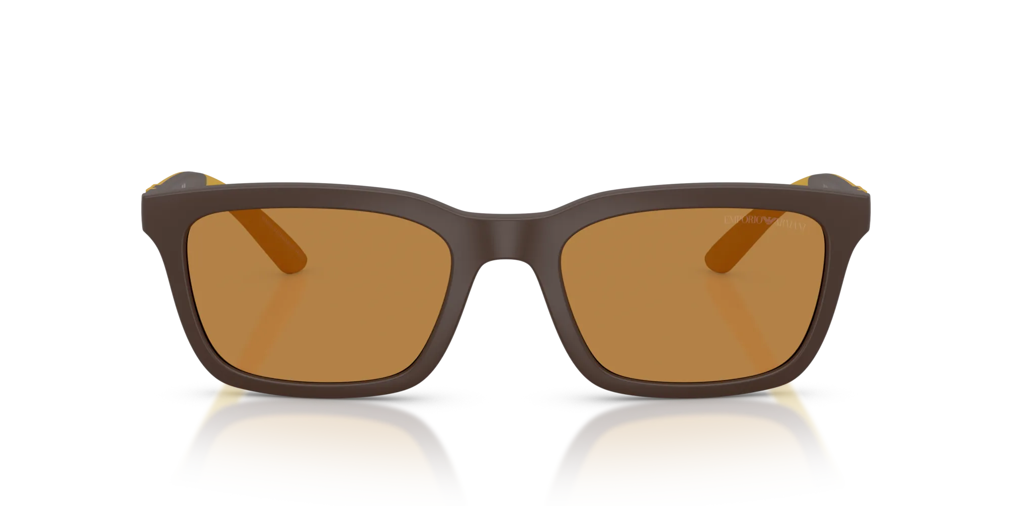 Emporio Armani EA4249U 625893 Occhiali da sole Iniettato Marrone Marrone Squadrata Normale - immagine 3