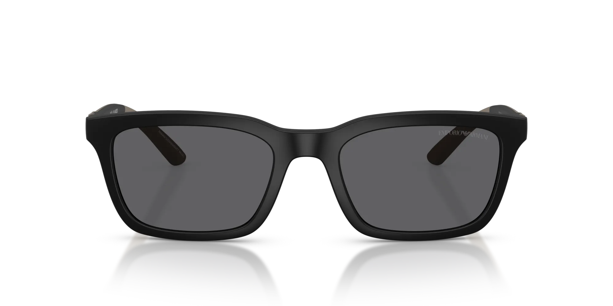 Emporio Armani EA4249U 500181 Occhiali da sole Iniettato Nero Grigio Squadrata Polarizzata - immagine 3