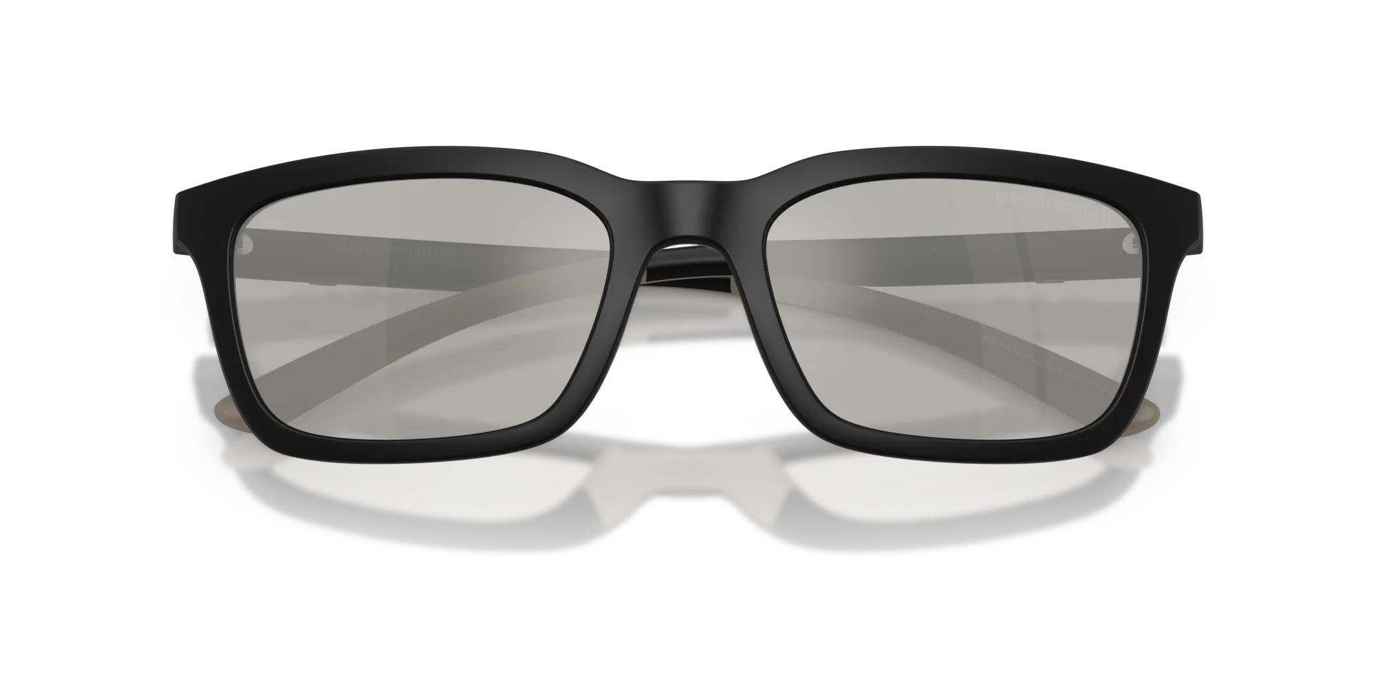 Emporio Armani EA4249U 50016G Occhiali da sole Iniettato Nero Grigio Squadrata Normale - immagine 2