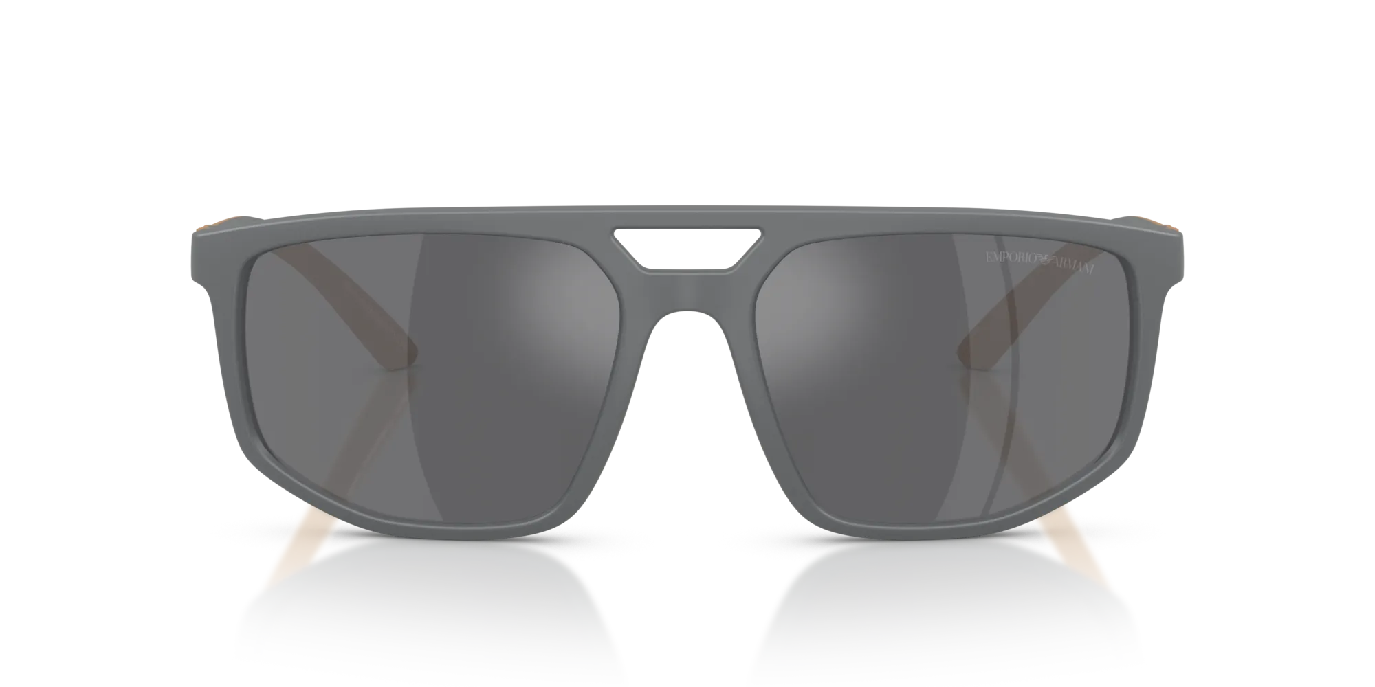 Emporio Armani EA4248U 62616G Occhiali da sole Iniettato Grigio Grigio Pilot Specchiate - immagine 3