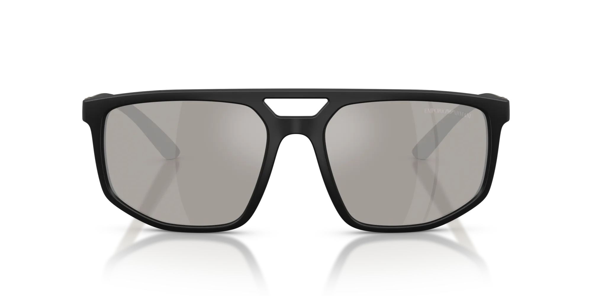 Emporio Armani EA4248U 50016G Occhiali da sole Iniettato Nero Grigio Pilot Specchiate - immagine 3