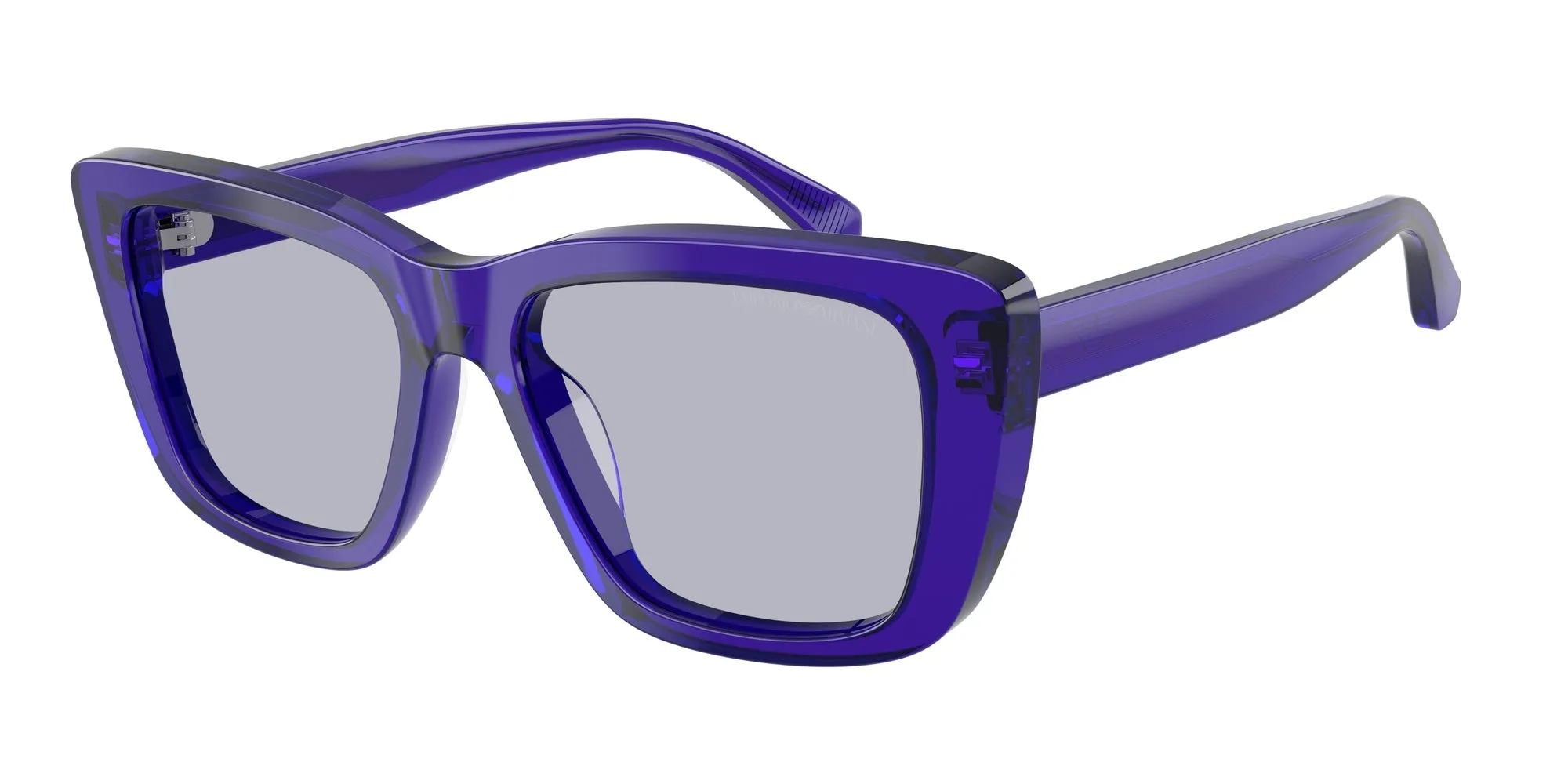 Emporio Armani EA4246U 6253/1 Occhiali da sole Acetato Viola Viola Cat Eye Normale - immagine 1