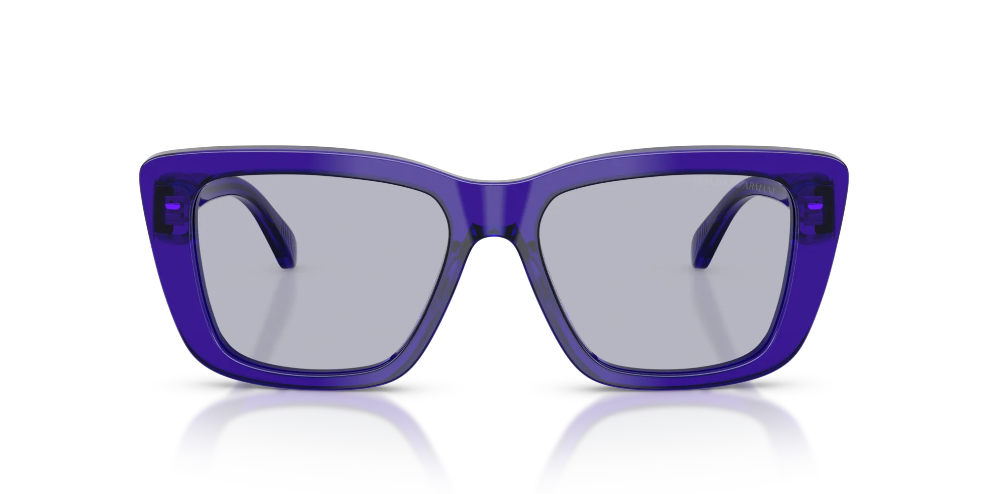 Emporio Armani EA4246U 6253/1 Occhiali da sole Acetato Viola Viola Cat Eye Normale - immagine 3