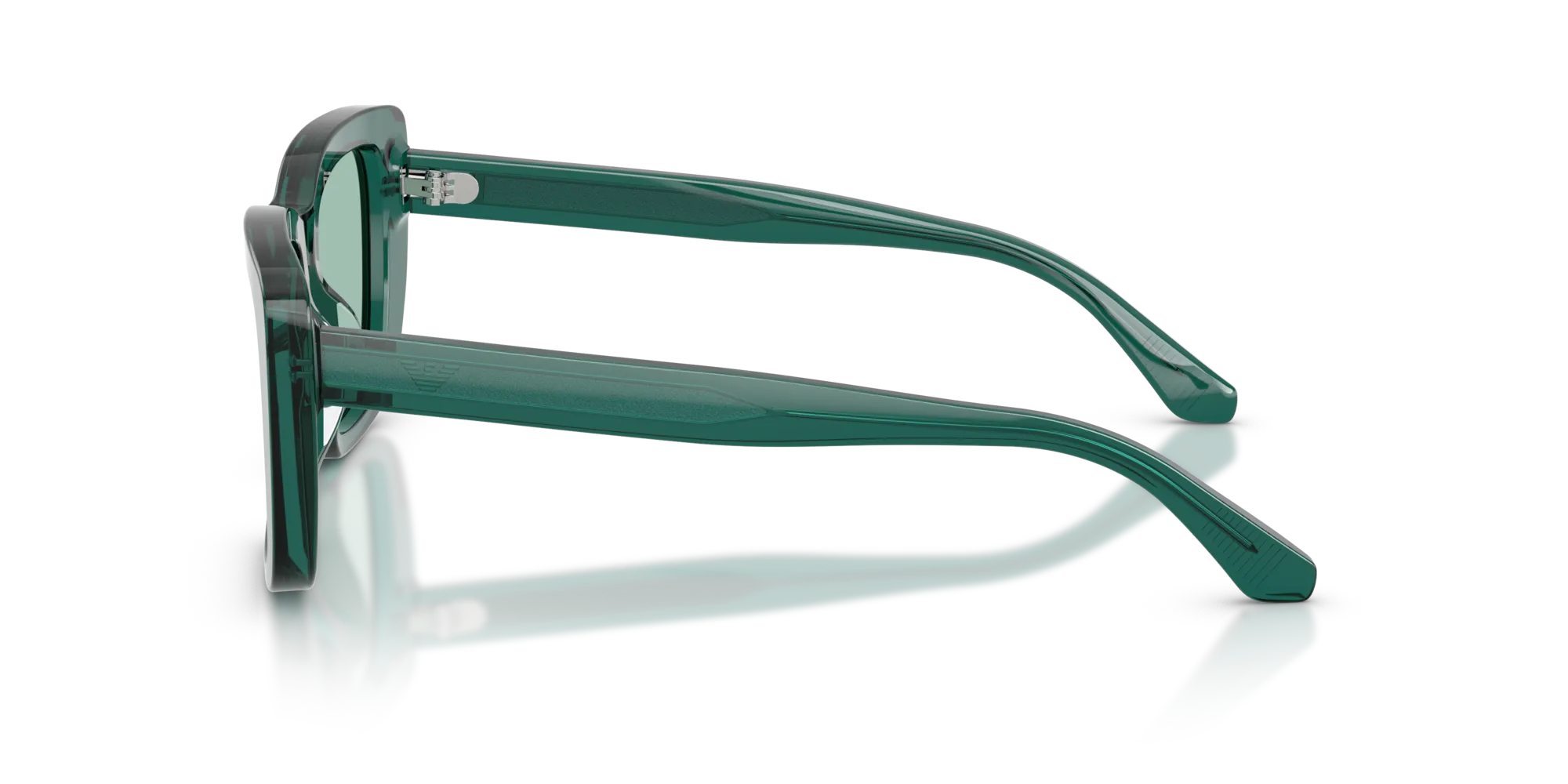 Emporio Armani EA4246U 6252/2 Occhiali da sole Acetato Verde Verde Cat Eye Normale - immagine 4