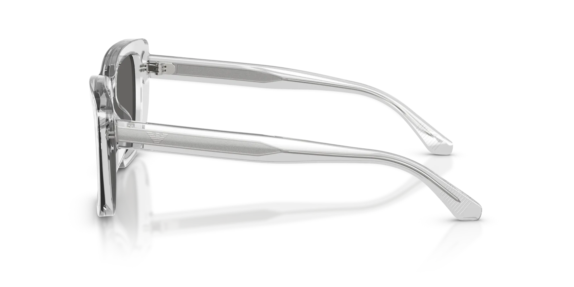 Emporio Armani EA4246U 625087 Occhiali da sole Acetato Trasparente Grigio Cat Eye Normale - immagine 4