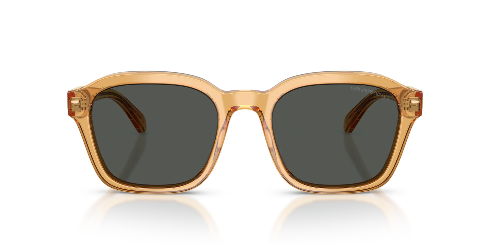 Emporio Armani EA4245U 624687 Occhiali da sole Acetato Giallo Grigio Geometrica Normale - immagine 3