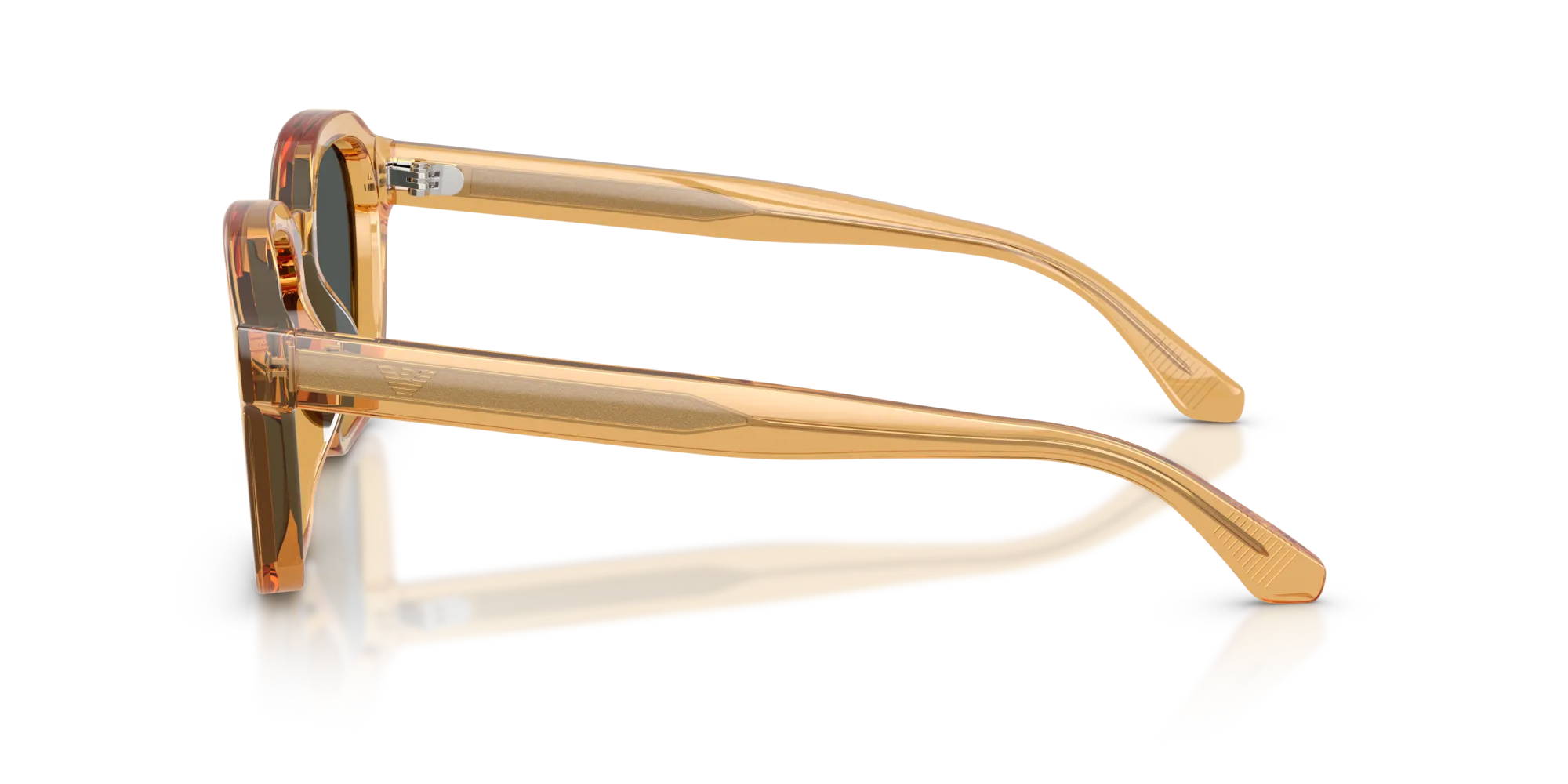 Emporio Armani EA4245U 624687 Occhiali da sole Acetato Giallo Grigio Geometrica Normale - immagine 4