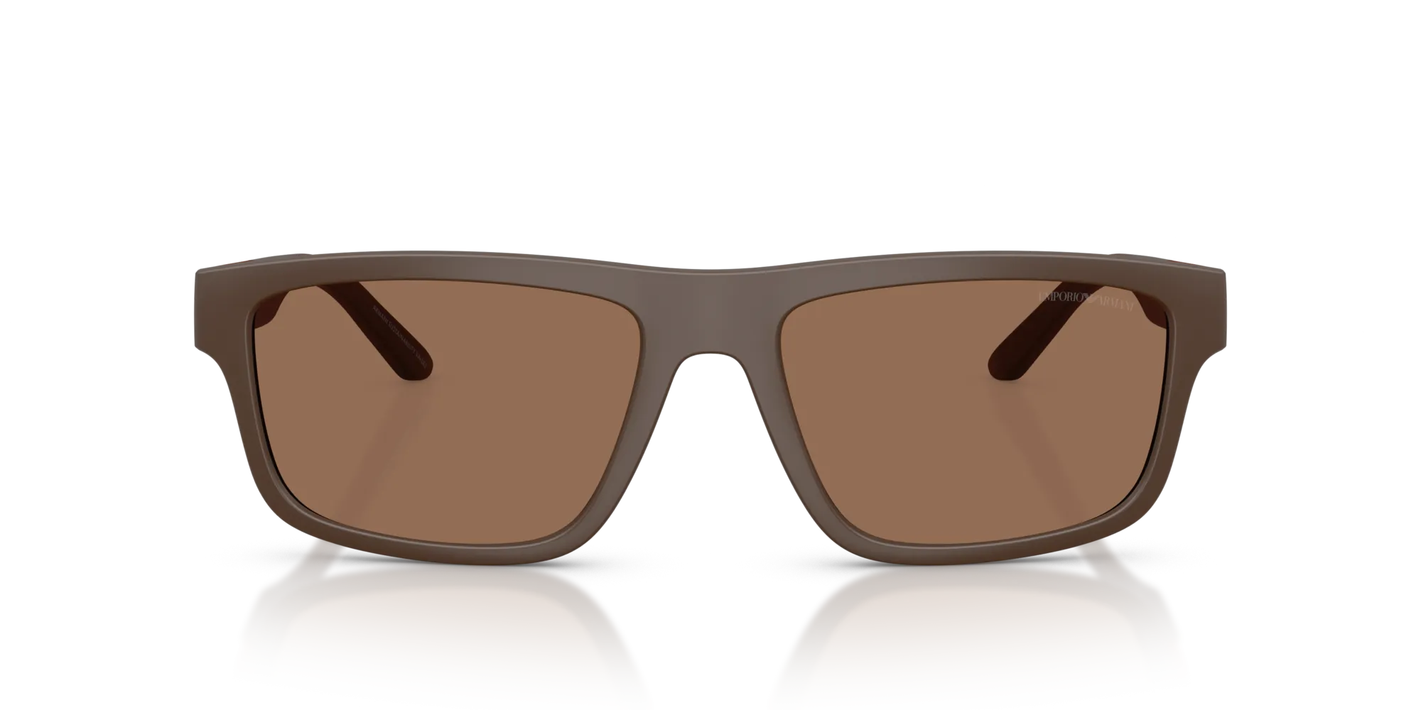 Emporio Armani EA4244U 624373 Occhiali da sole Iniettato Marrone Marrone Squadrata Normale - immagine 3