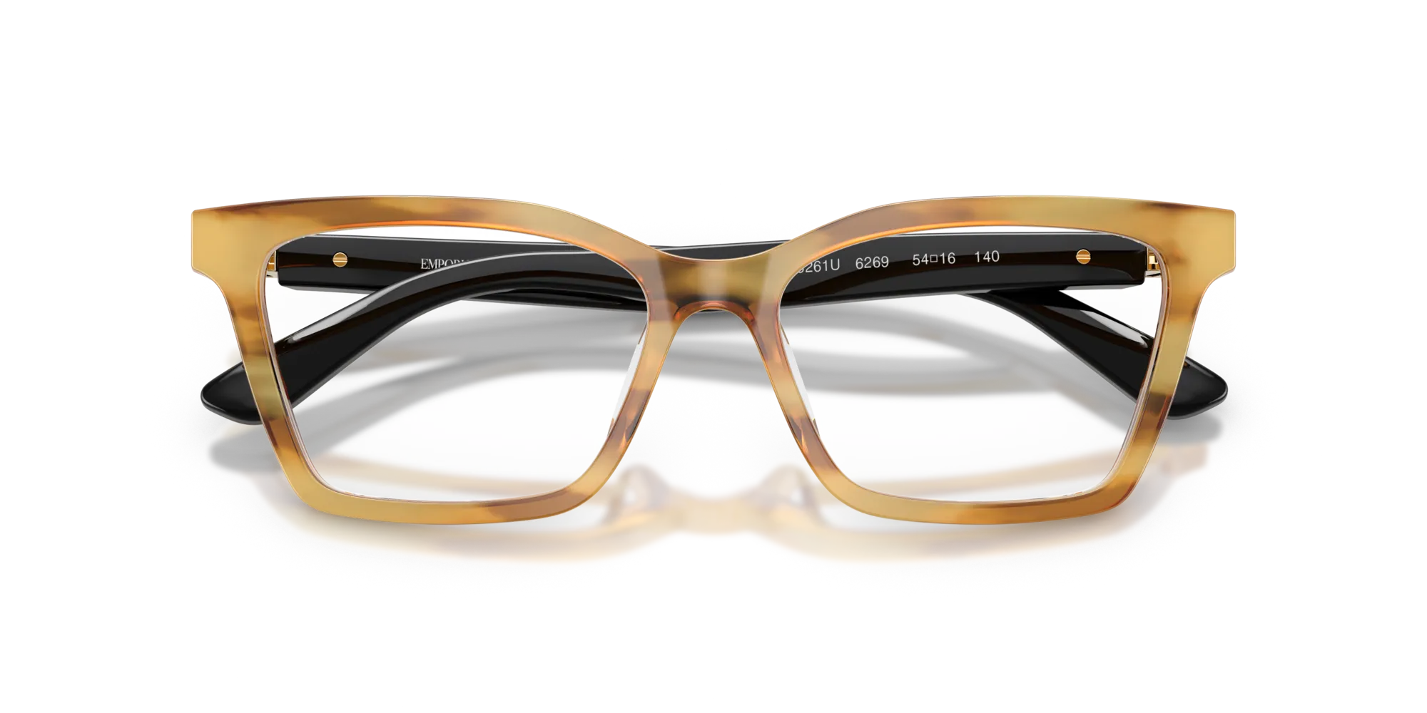 Emporio Armani EA3261U 6269 Montature da vista Acetato Giallo Farfalla Normale - immagine 2