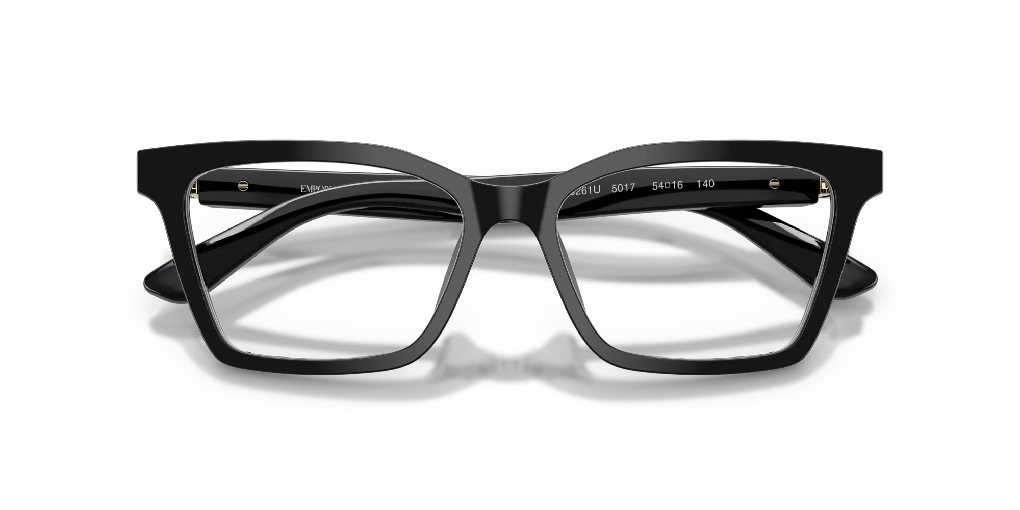 Emporio Armani EA3261U 5017 Montature da vista Acetato Nero Farfalla Normale - immagine 2
