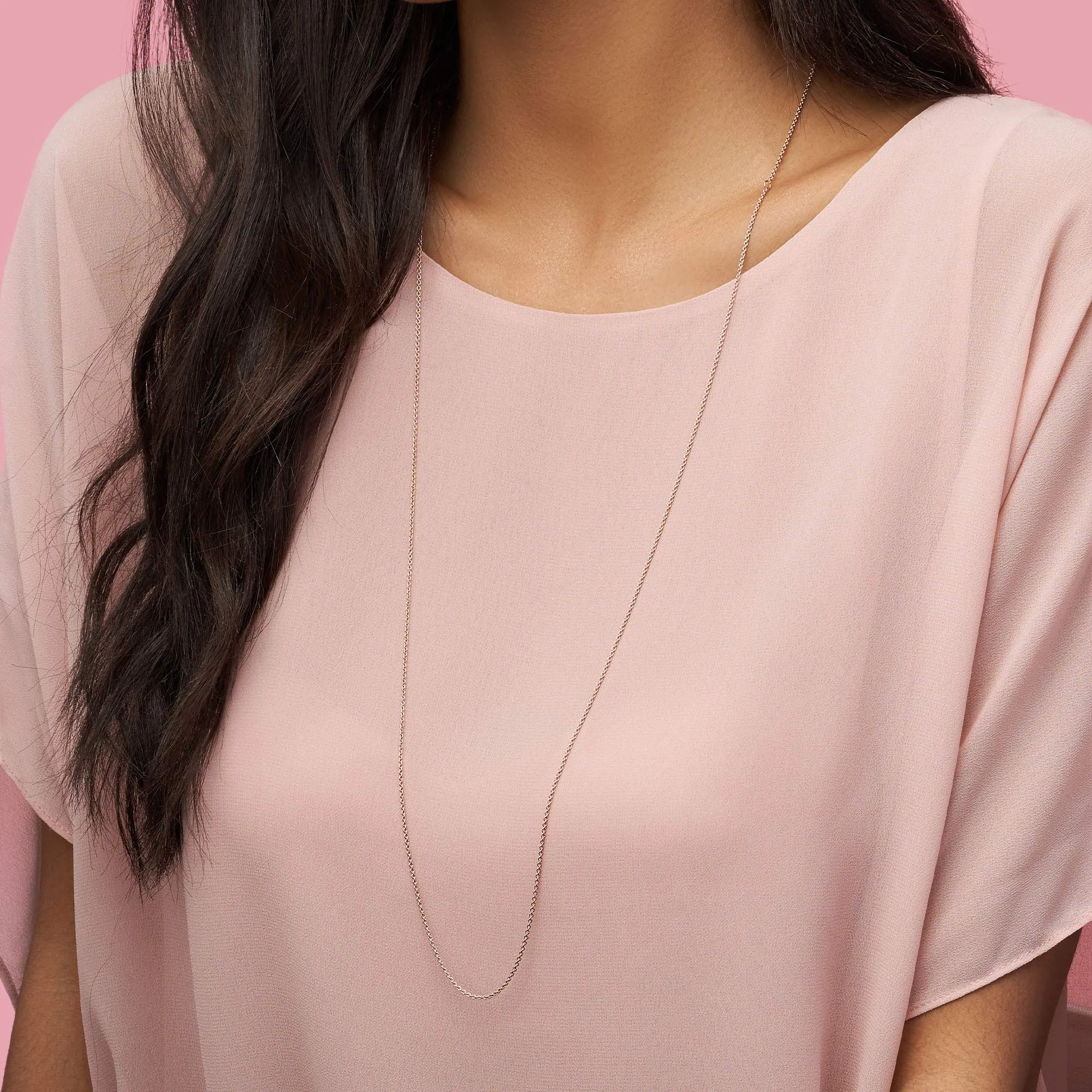 PANDORA Icons Collana in oro rosa 14k placcato, 90 - immagine 2