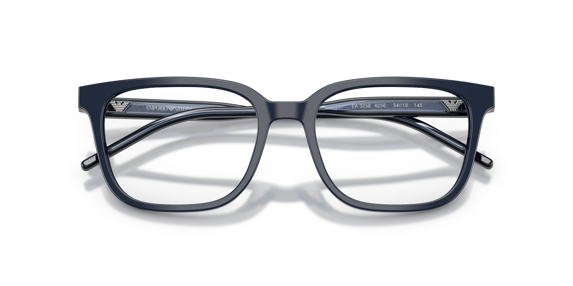 Emporio Armani EA3258 6256 Montature da vista Acetato Blu Squadrata Normale - immagine 2