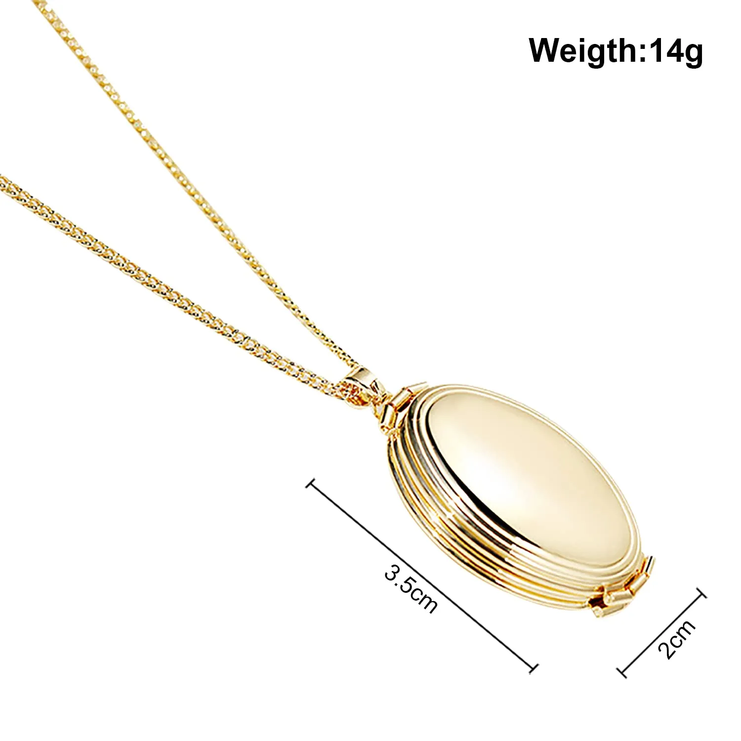 TOFBS Collana da Donna Medaglione Ciondolo Apribile Locket Portafoto Pendente in Acciaio Inox Rotondo Vintage Collana di Foto Argento Regalo per Ragazze Donne (Oro*4 foto) - immagine 6
