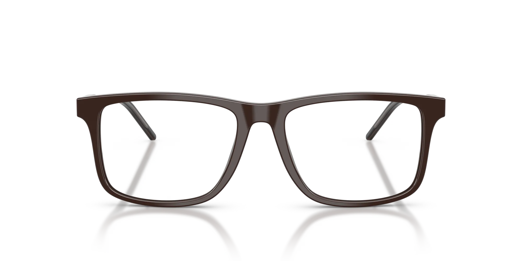 Emporio Armani EA3257 6255 Montature da vista Acetato Marrone Trasparente Squadrata Normale - immagine 3