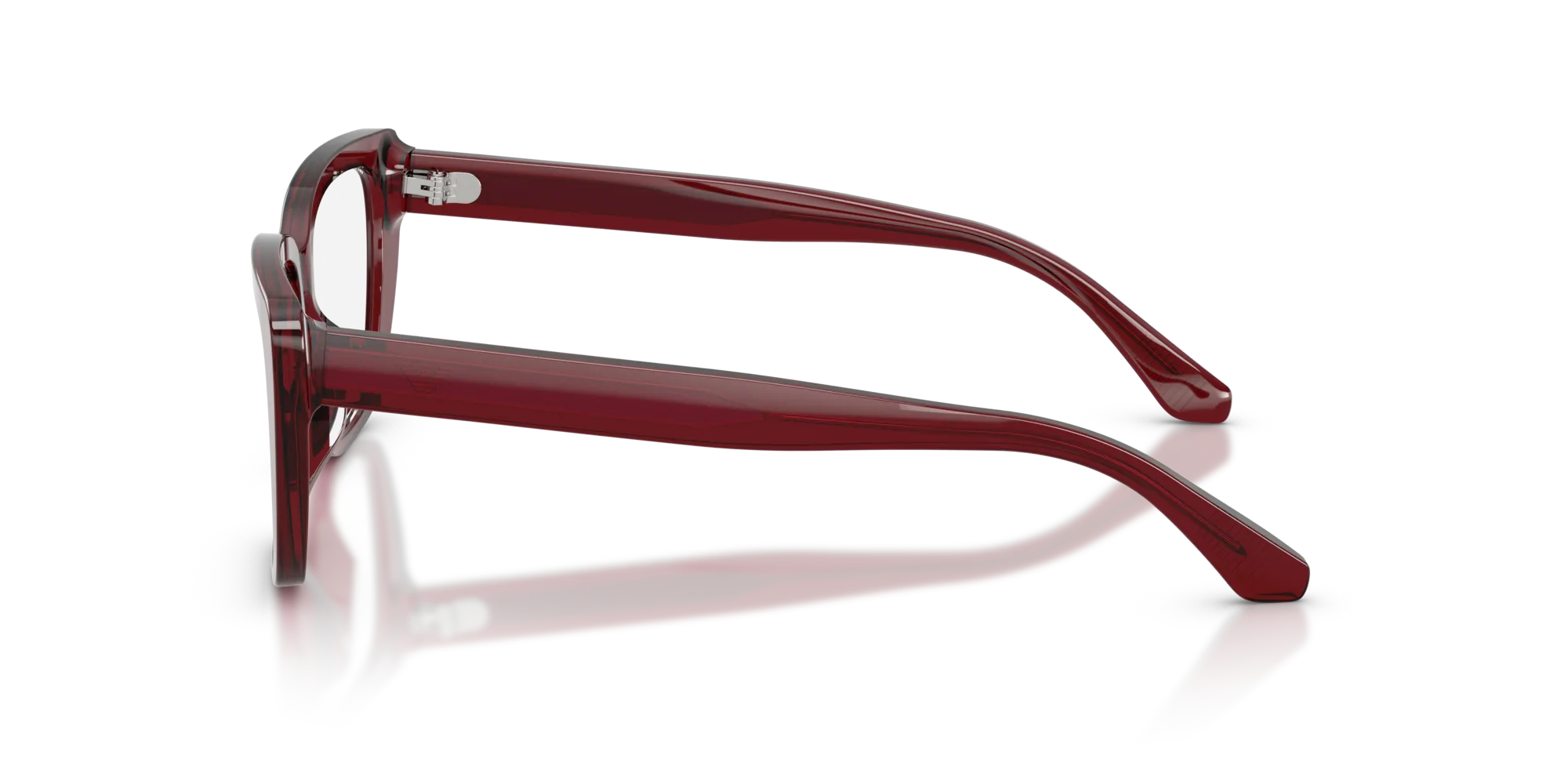 Emporio Armani EA3256U 6254 Montature da vista Acetato Rosso Cat Eye Normale - immagine 4