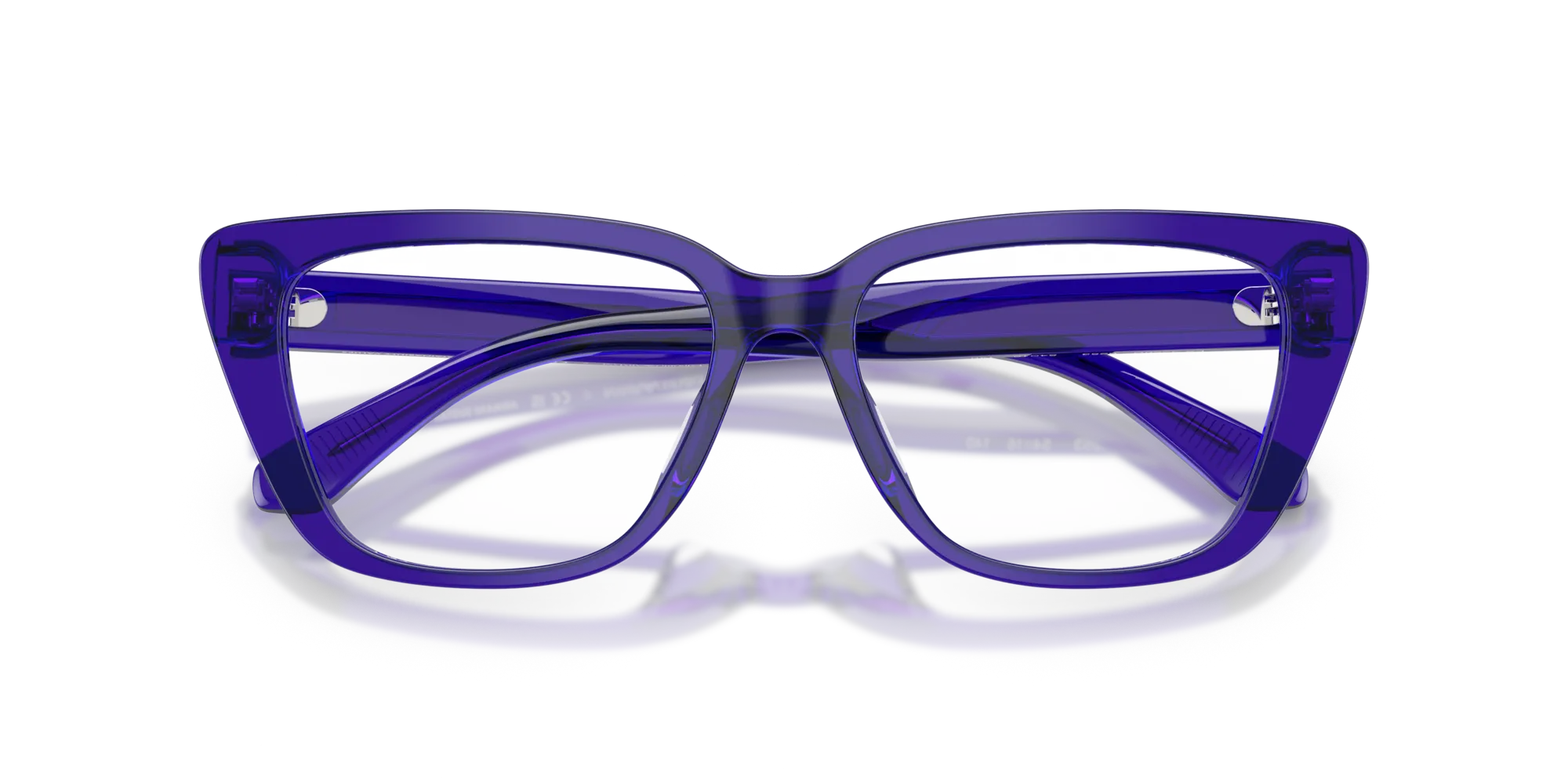 Emporio Armani EA3256U 6253 Montature da vista Acetato Viola Cat Eye Normale - immagine 2