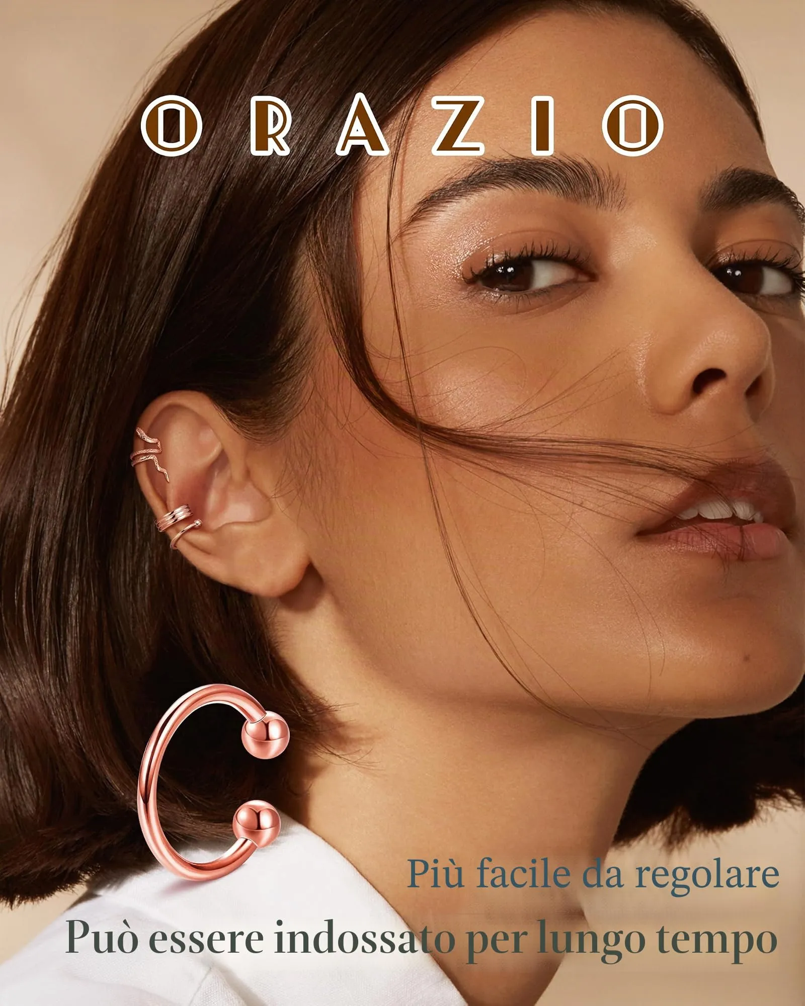 Orazio 20Pcs Orecchio Clip Helix Polsino Orecchio Non Piercing Orecchini - immagine 3