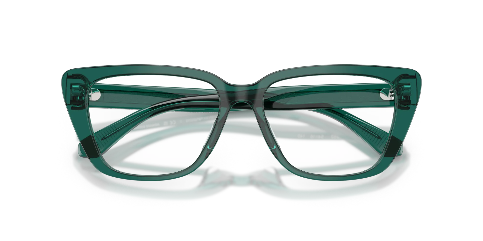 Emporio Armani EA3256U 6252 Montature da vista Acetato Verde Cat Eye Normale - immagine 2