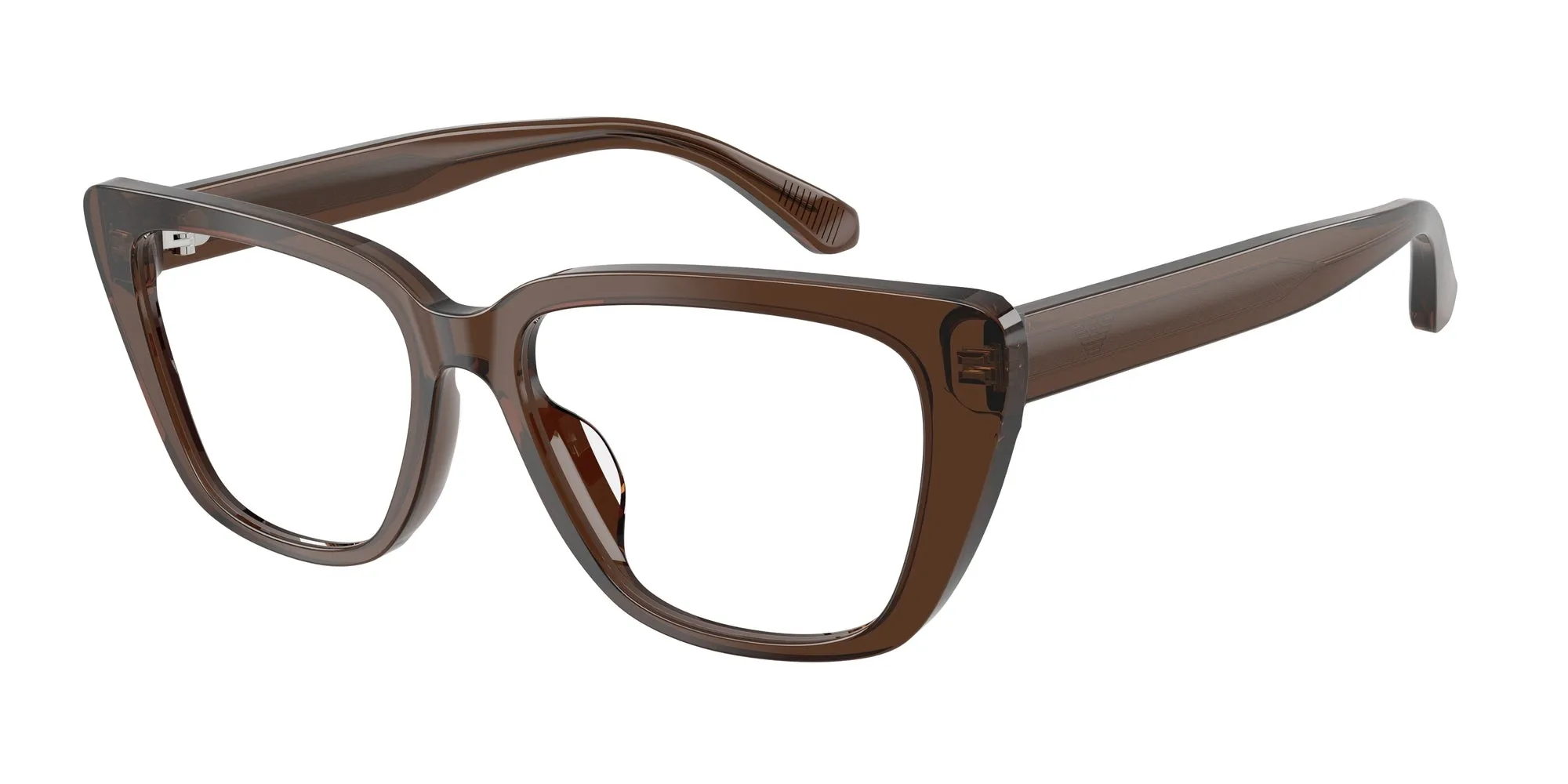 Emporio Armani EA3256U 6251 Montature da vista Acetato Marrone Cat Eye Normale - immagine 1