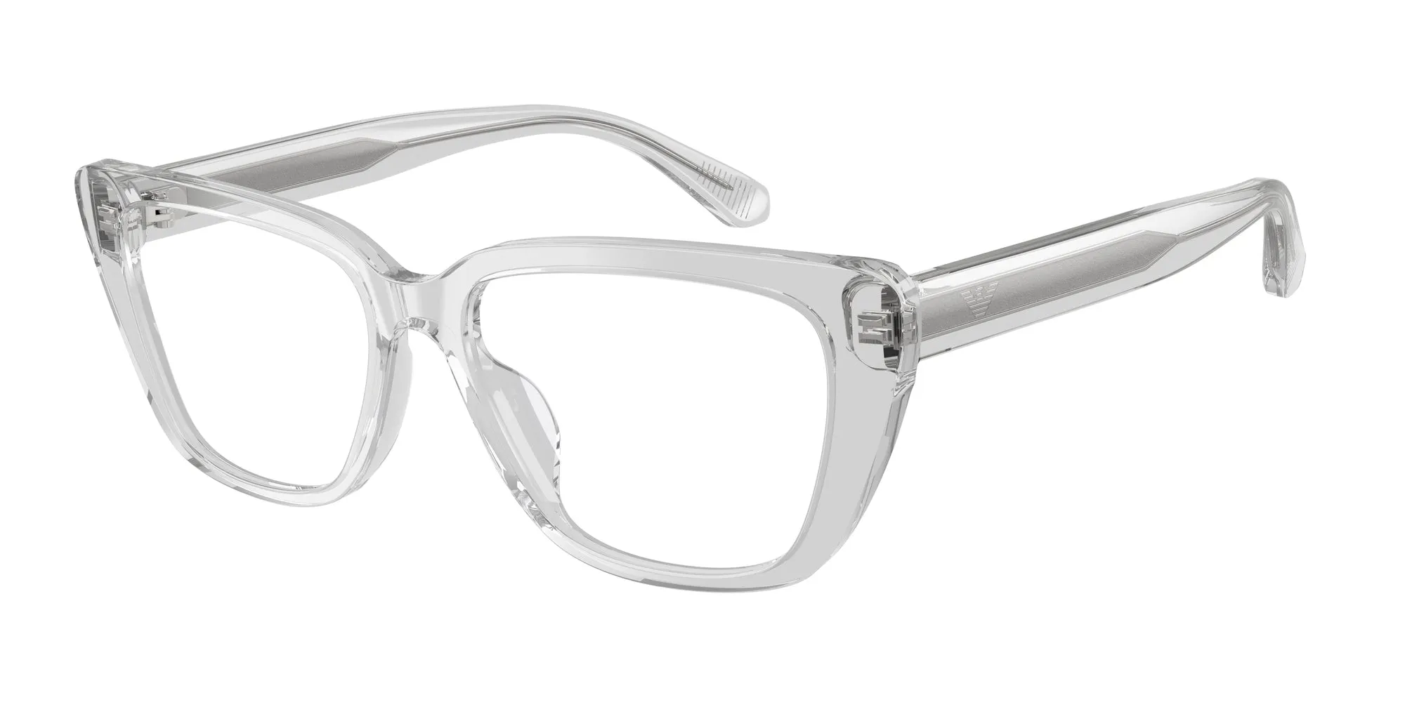 Emporio Armani EA3256U 6250 Montature da vista Acetato Trasparente Cat Eye Normale - immagine 1