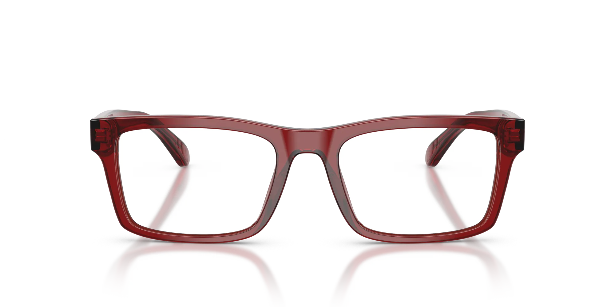 Emporio Armani EA3254 6248 Montature da vista Acetato Rosso Squadrata Normale - immagine 3