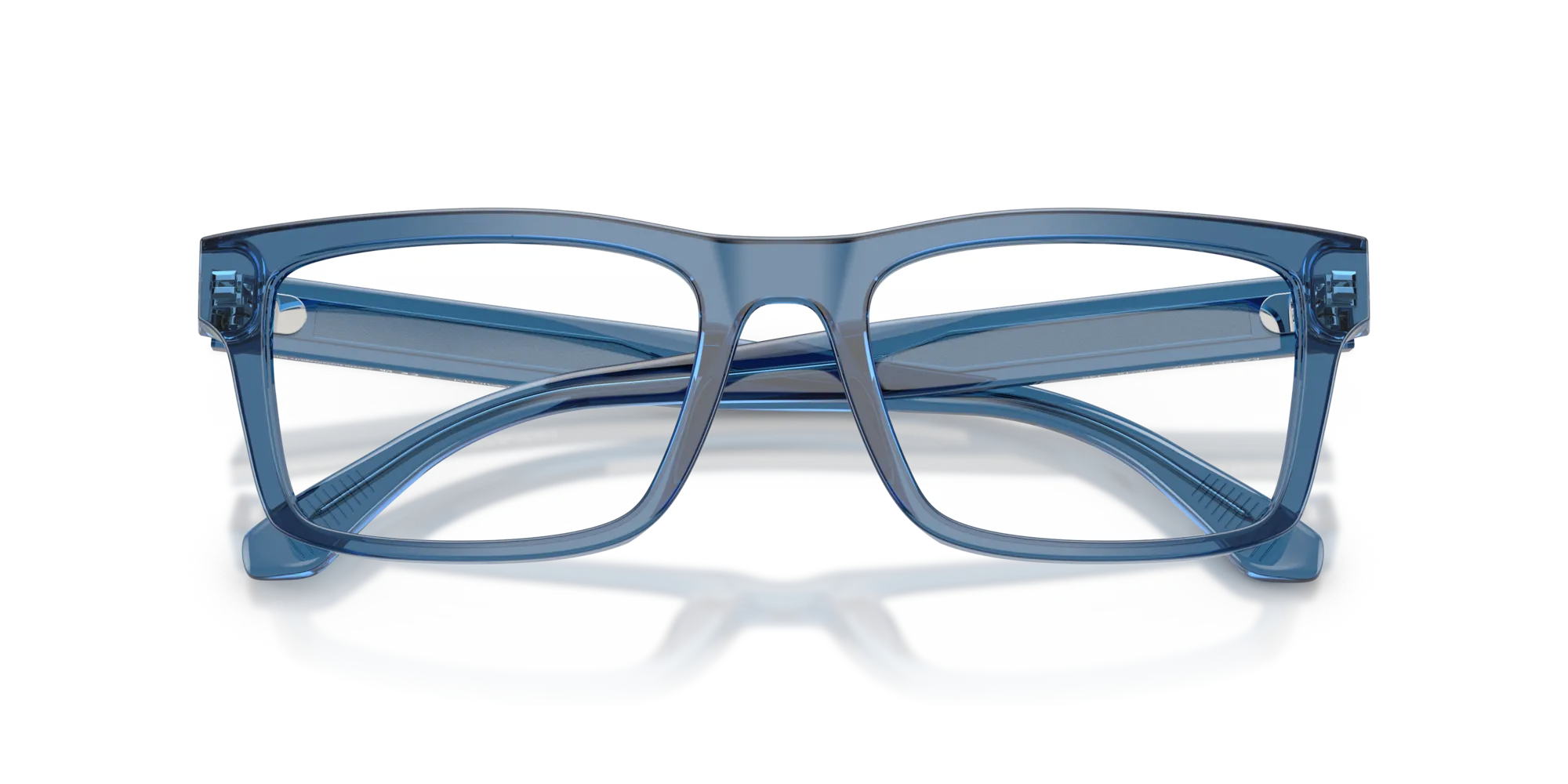 Emporio Armani EA3254 6247 Montature da vista Acetato Blu Squadrata Normale - immagine 2