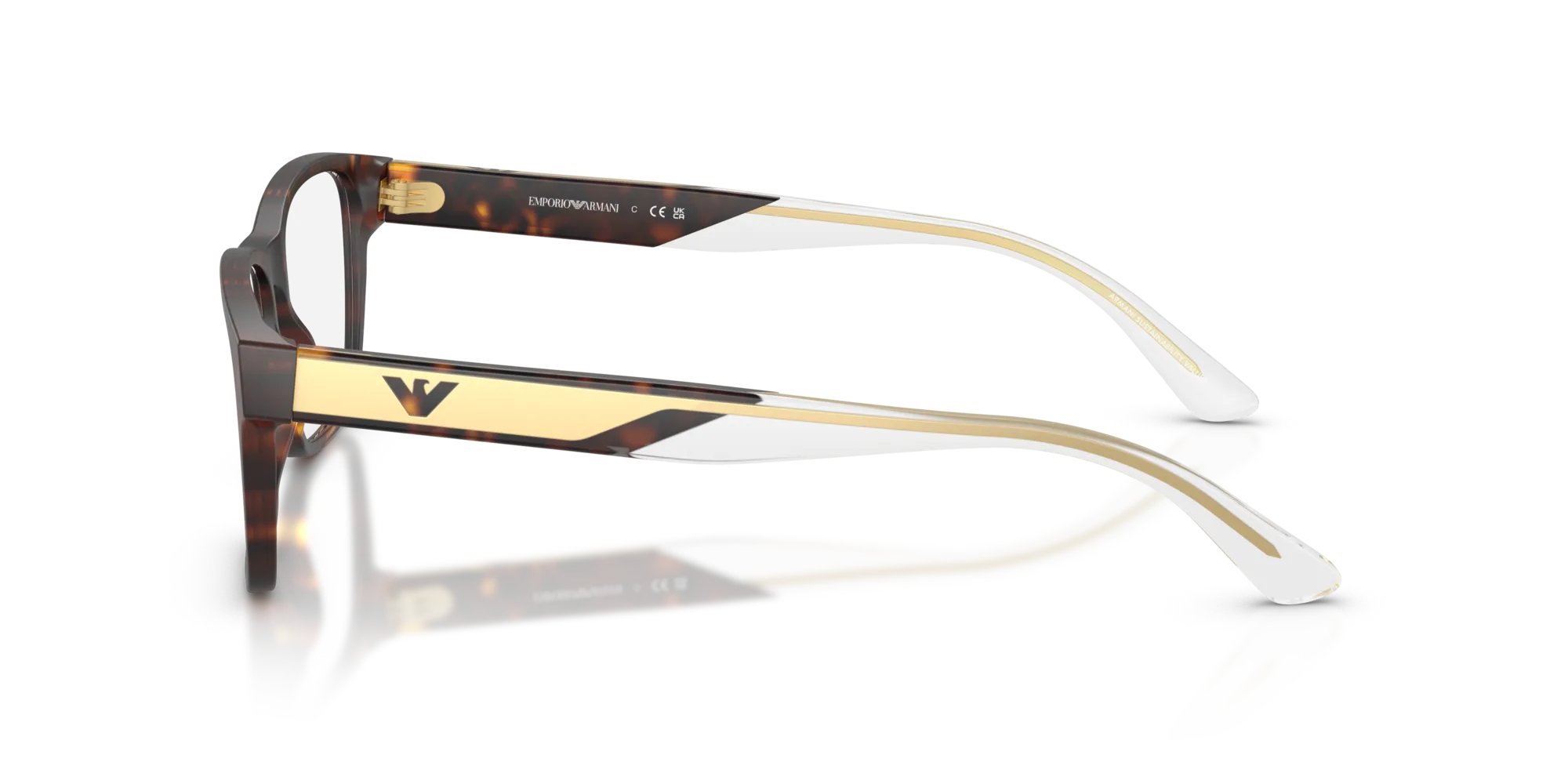 Emporio Armani EA3239 5002 Montature da vista Acetato Tartaruga Squadrata Normale - immagine 4