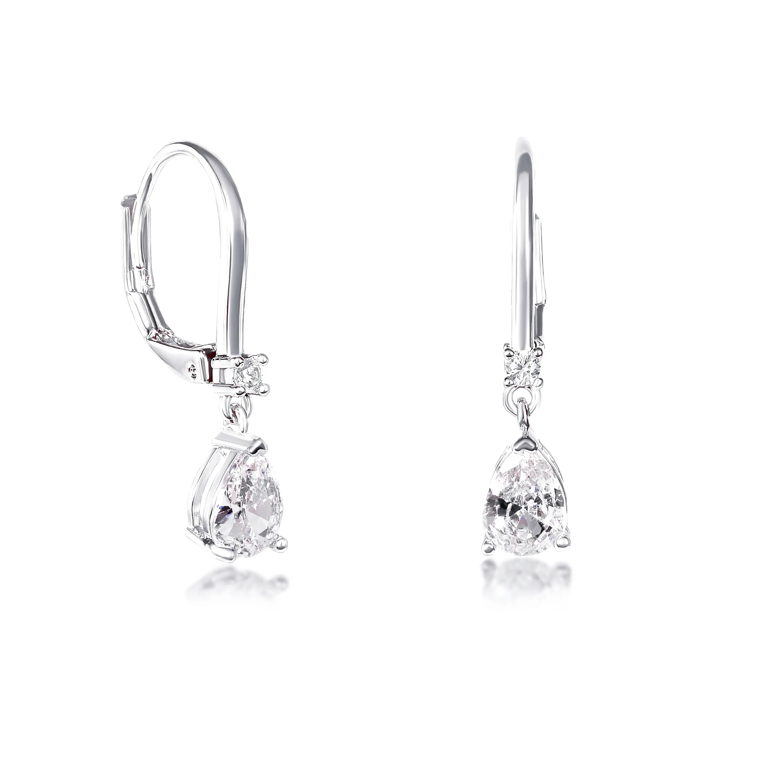 Zavana Piccoli Orecchini Goccia per Donna e Ragazza, Orecchini Donna Pendenti con Zirconi Bianchi, Orecchini Pendenti Argento, Orecchini Argento Donna con Confezione Regalo - immagine 1