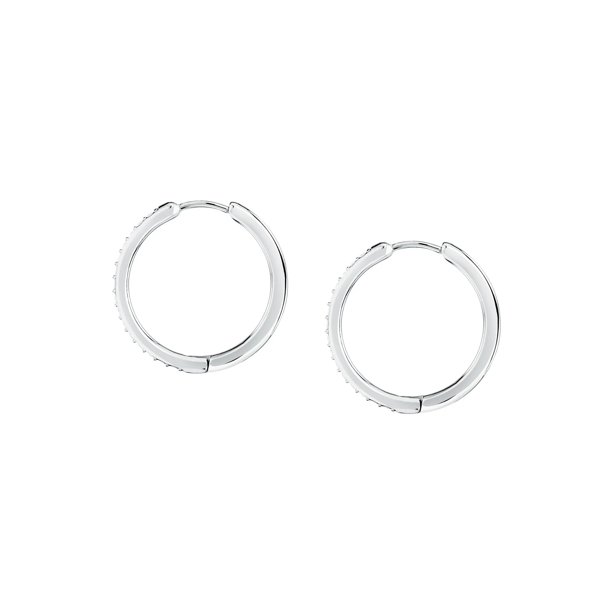 MORELLATO Orecchini a cerchio donna in acciaio, cristalli, collezione CREOLE, idea regalo per madri - SAUP24, Acciaio - immagine 3