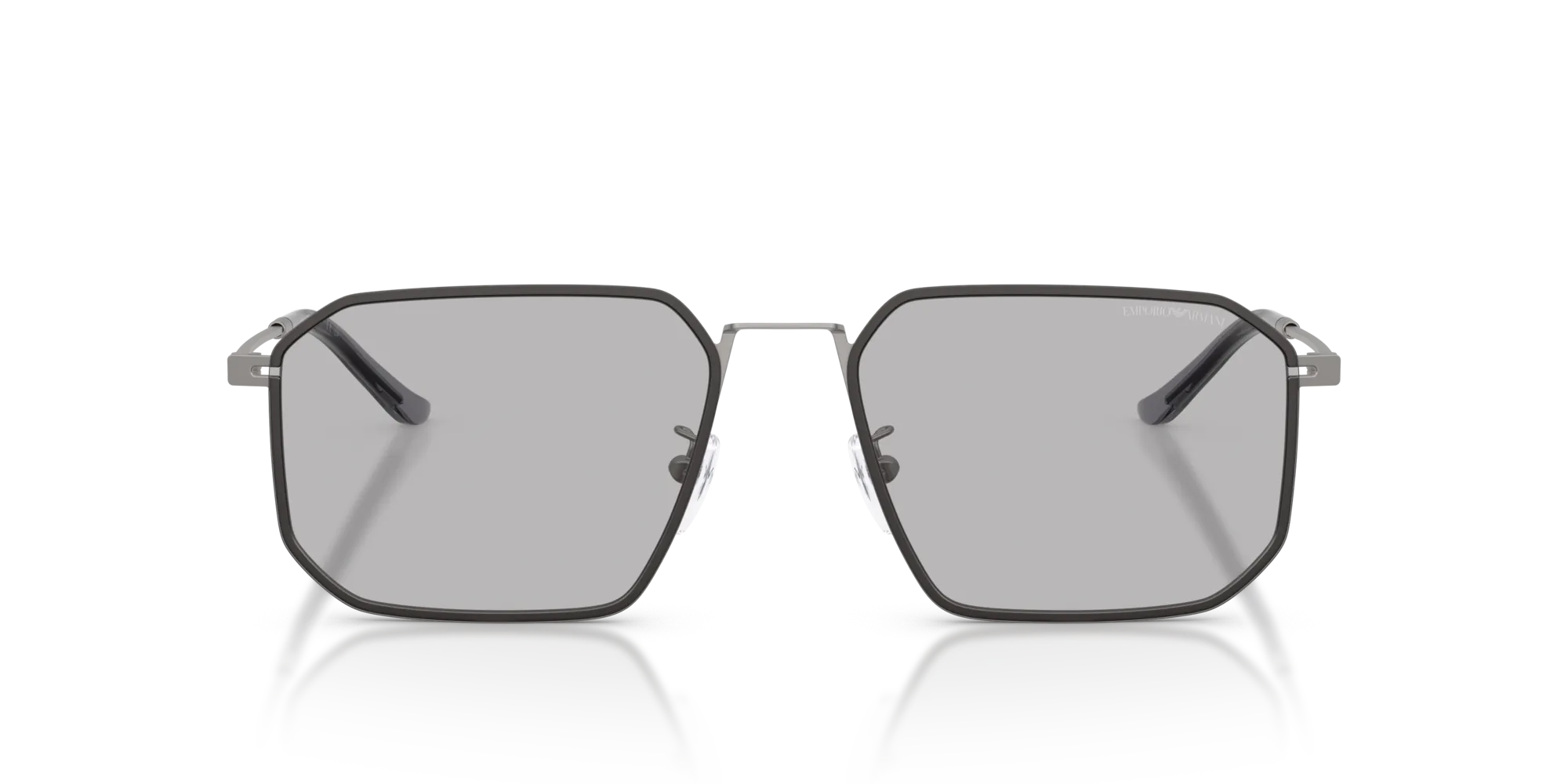 Emporio Armani EA2165D 300387 Occhiali da sole Metallo Grigio Grigio Geometrica Normale - immagine 3