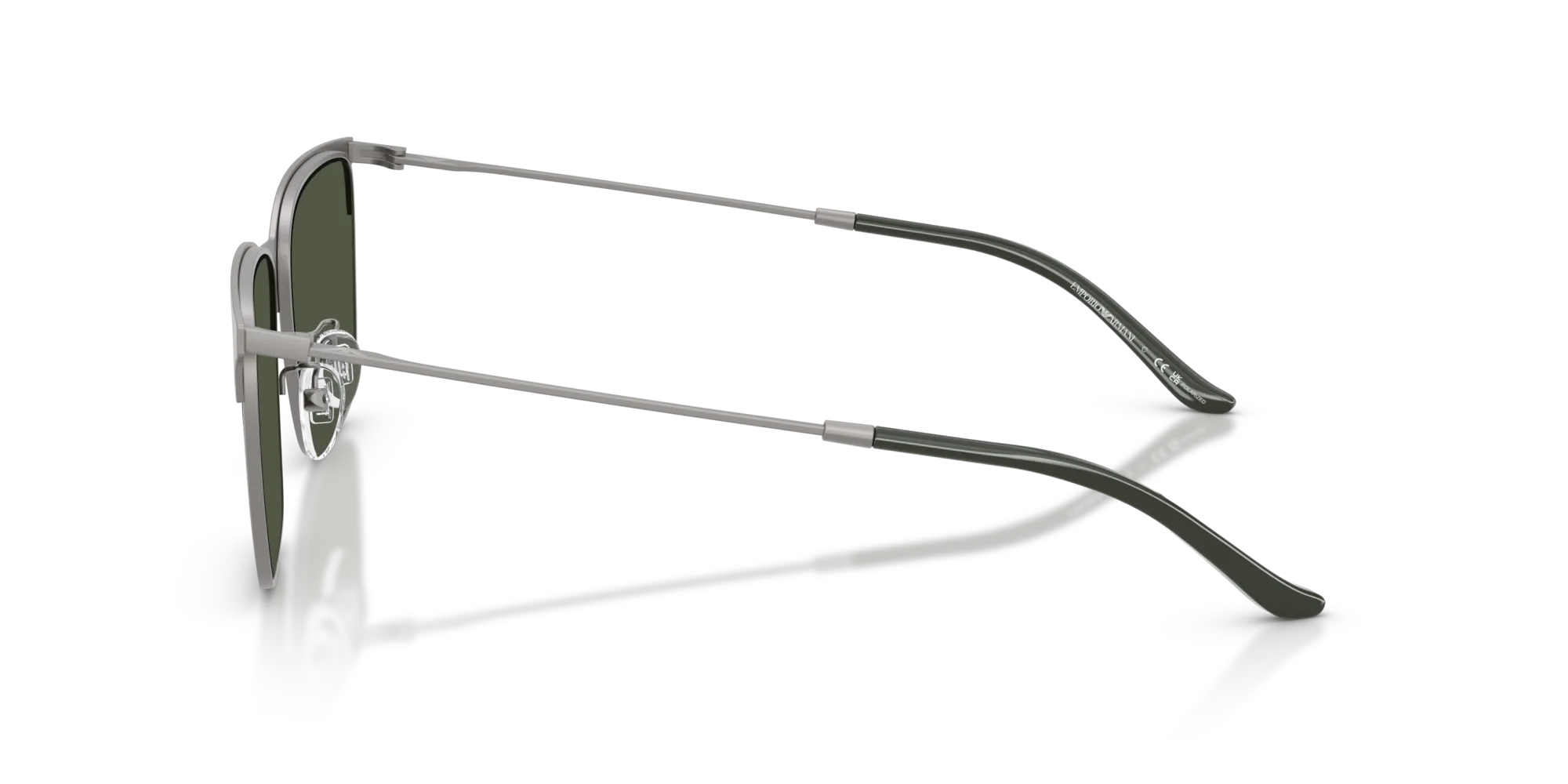Emporio Armani EA2164D 30039A Occhiali da sole Metallo Grigio Verde Squadrata Polarizzata - immagine 4