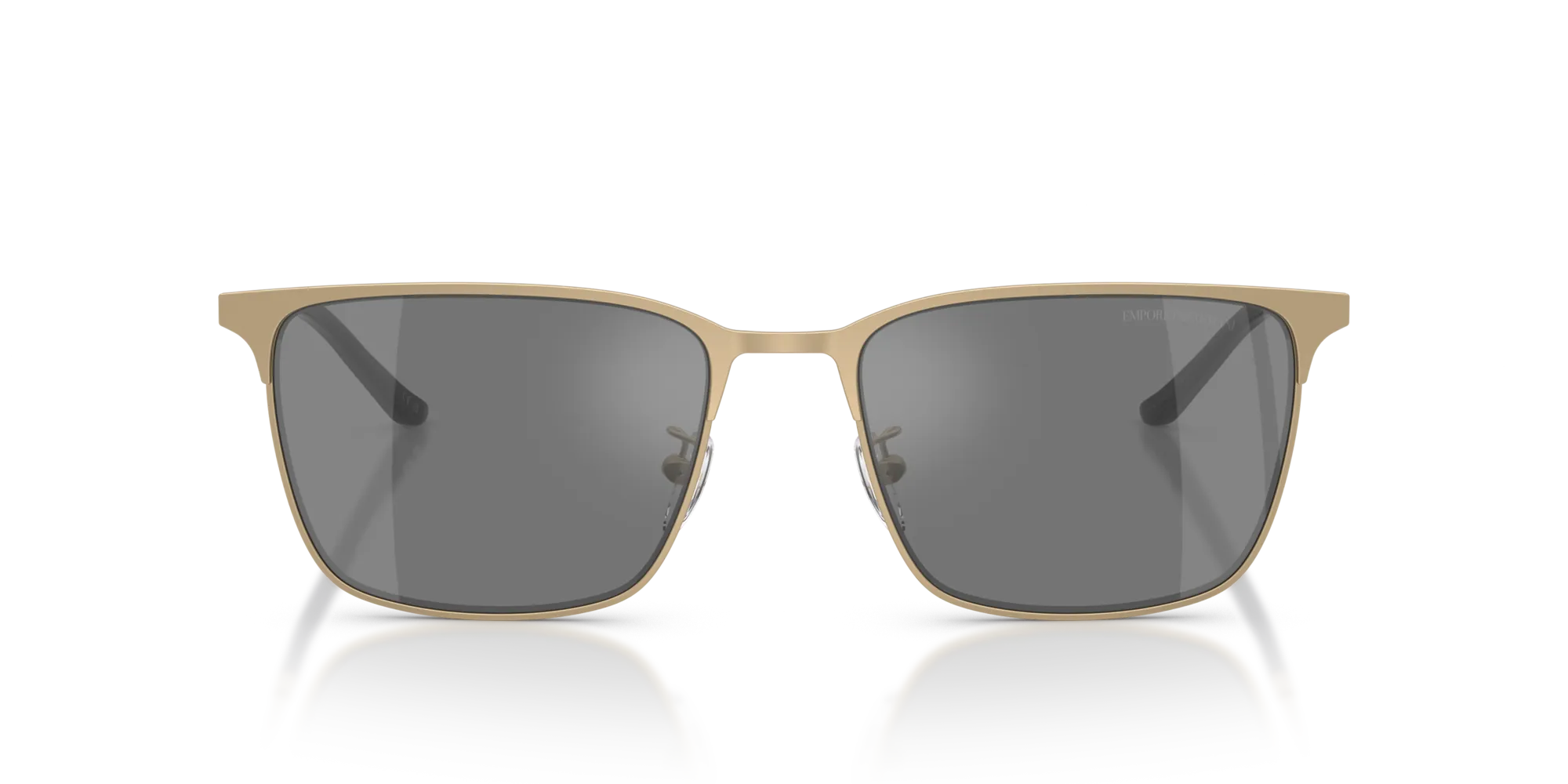 Emporio Armani EA2164D 30026G Occhiali da sole Metallo Oro Grigio Squadrata Specchiate - immagine 3
