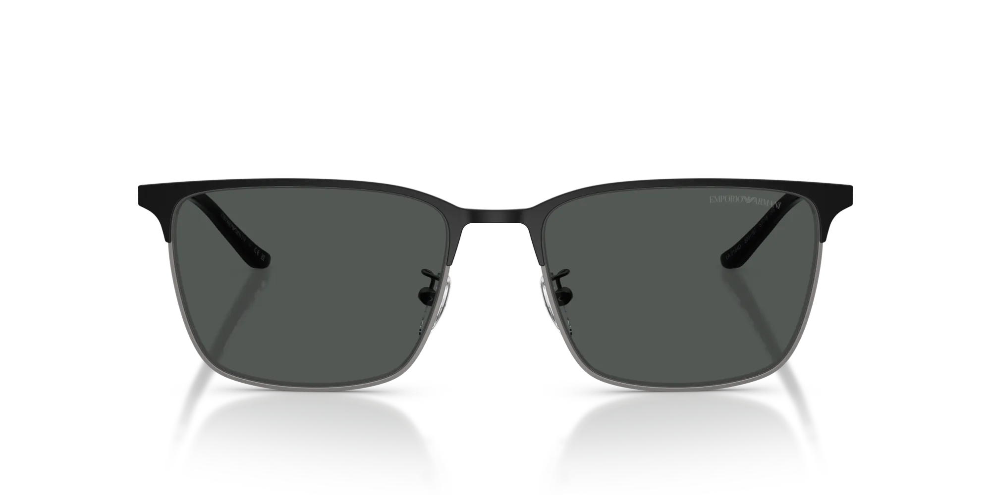 Emporio Armani EA2164D 300187 Occhiali da sole Metallo Grigio Grigio Squadrata Normale - immagine 3