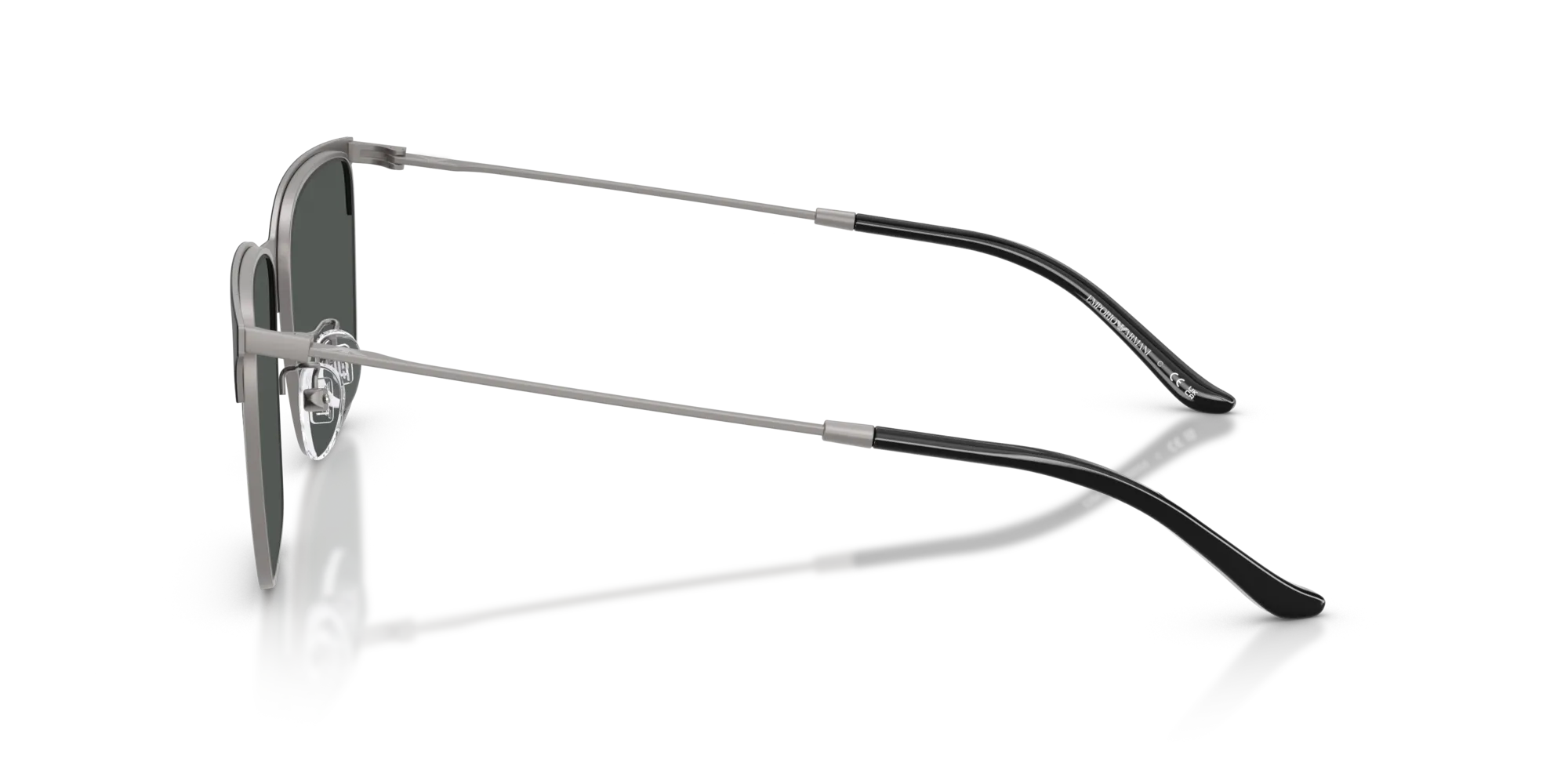 Emporio Armani EA2164D 300187 Occhiali da sole Metallo Grigio Grigio Squadrata Normale - immagine 4