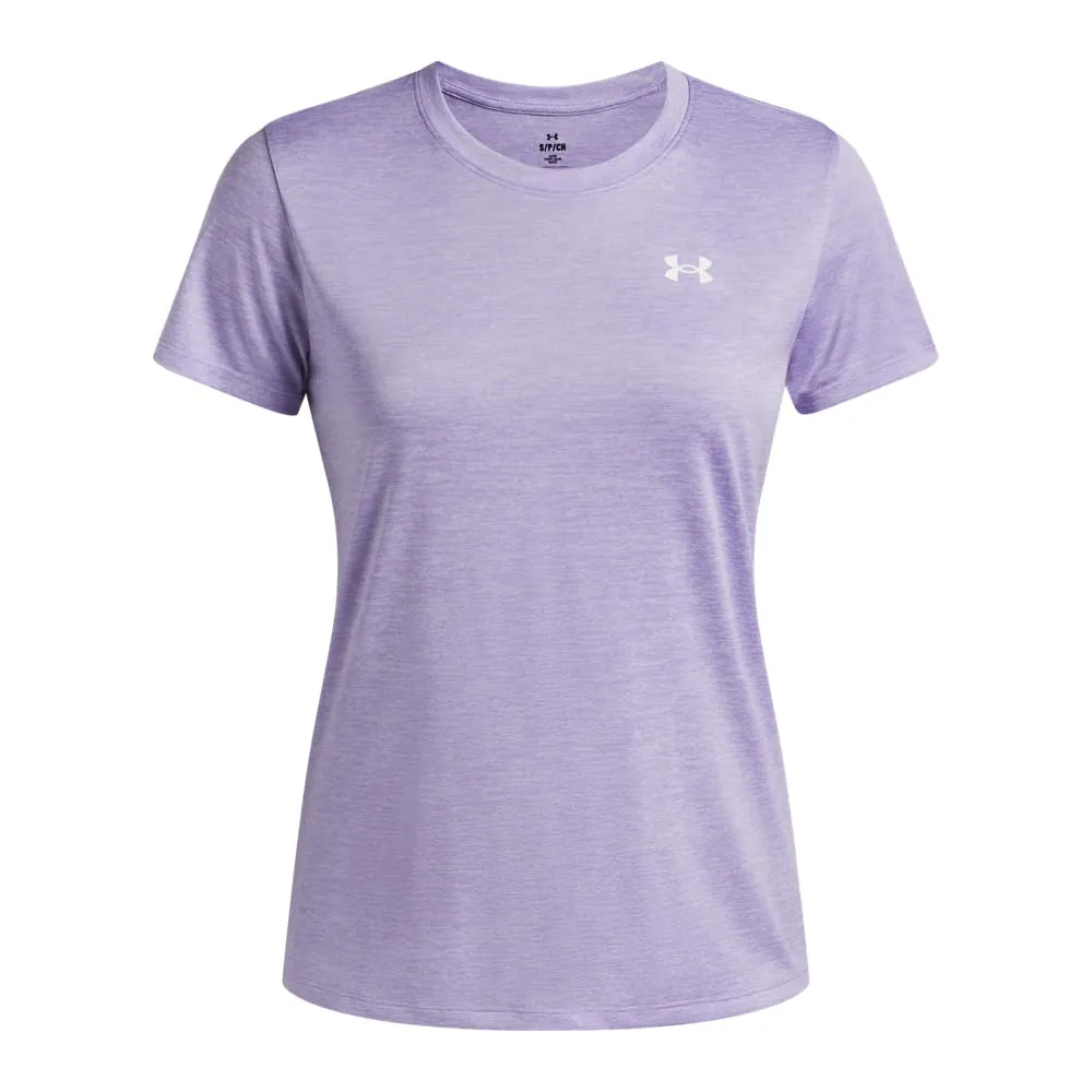 Under Armour, maglietta da donna Tech SSC-Twist Tech Twist a maniche corte (confezione da 1), Porpora, L - immagine 3