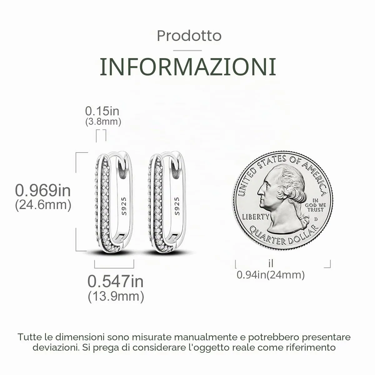 CYMYSS Orecchini Donna Argento 925 Orecchini Argento 925 a cerchio per uomini e donne Orecchini Anallergici Donna Orecchini a Cerchio Regali per Signore - immagine 2