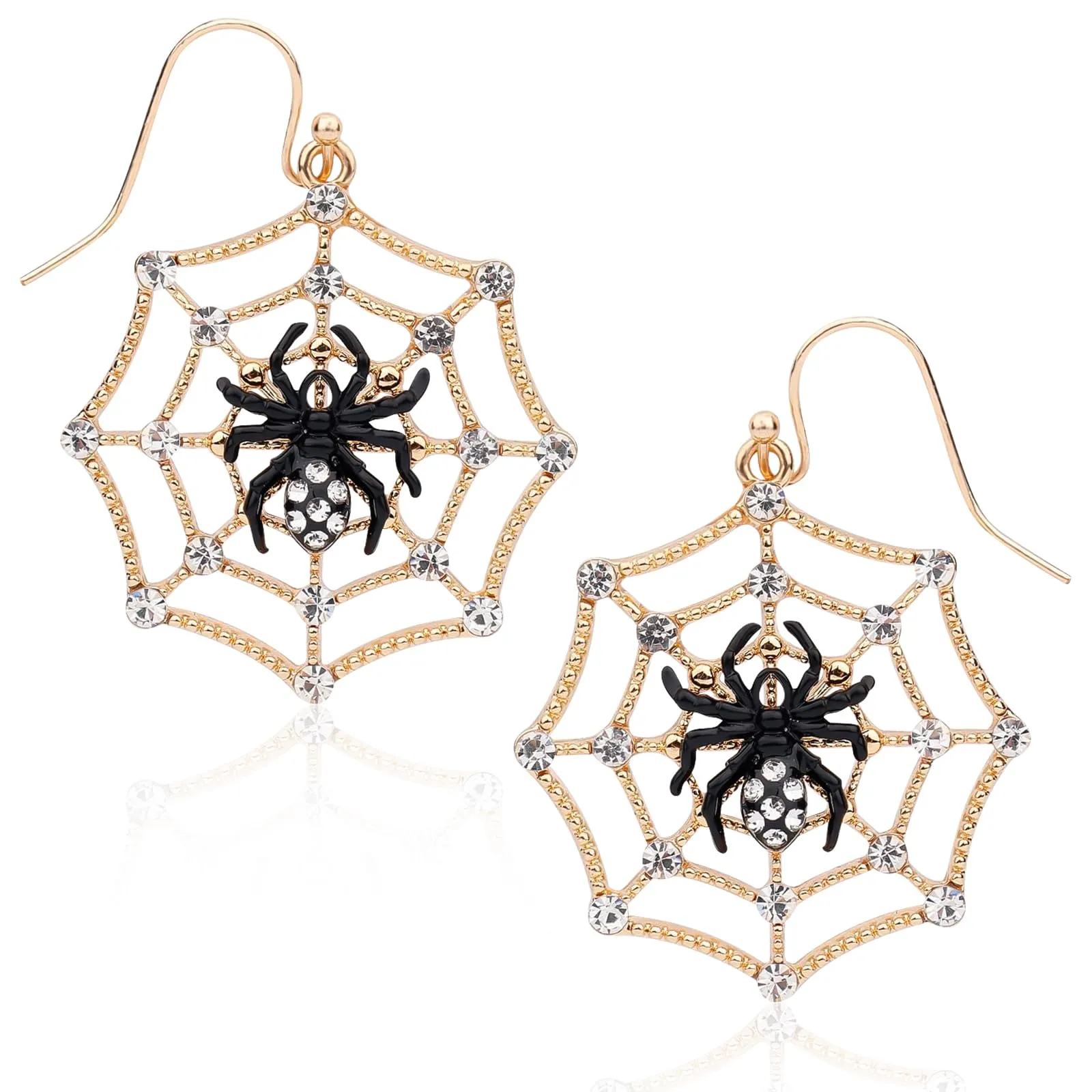 Orecchini a Forma di Ragno, 1 Paio Orecchini di Halloween, Earrings Gotici Donna, Earrings Vintage Pendenti per Ragazze e Donne, Accessori Halloween, Regalo Compleanno (Ragno) - immagine 1