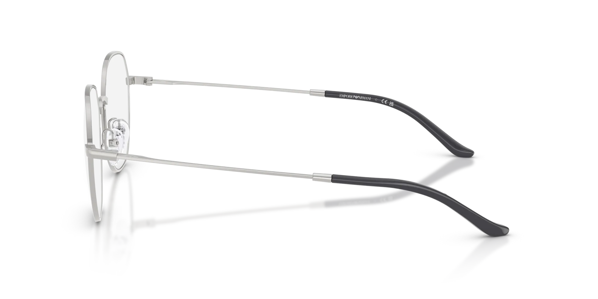 Emporio Armani EA1174D 3015 Montature da vista Metallo Argento Rotonda Normale - immagine 4