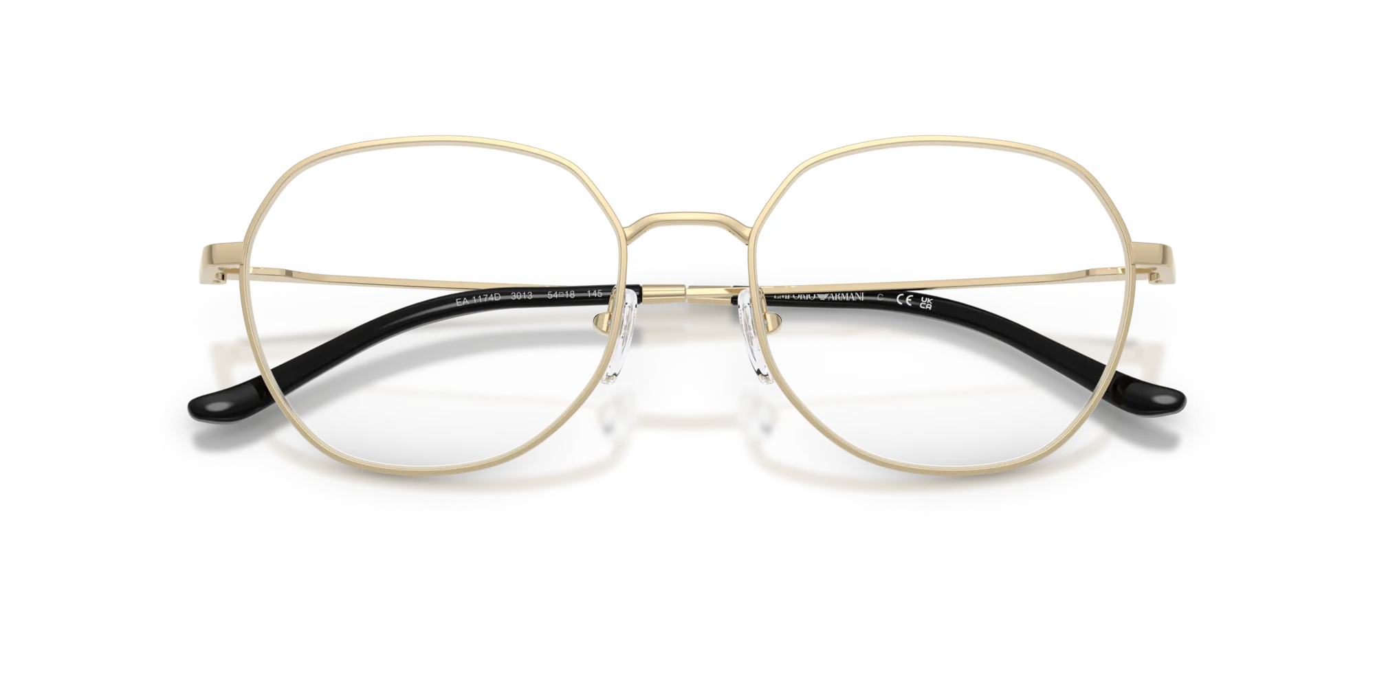 Emporio Armani EA1174D 3013 Montature da vista Metallo Oro Rotonda Normale - immagine 2