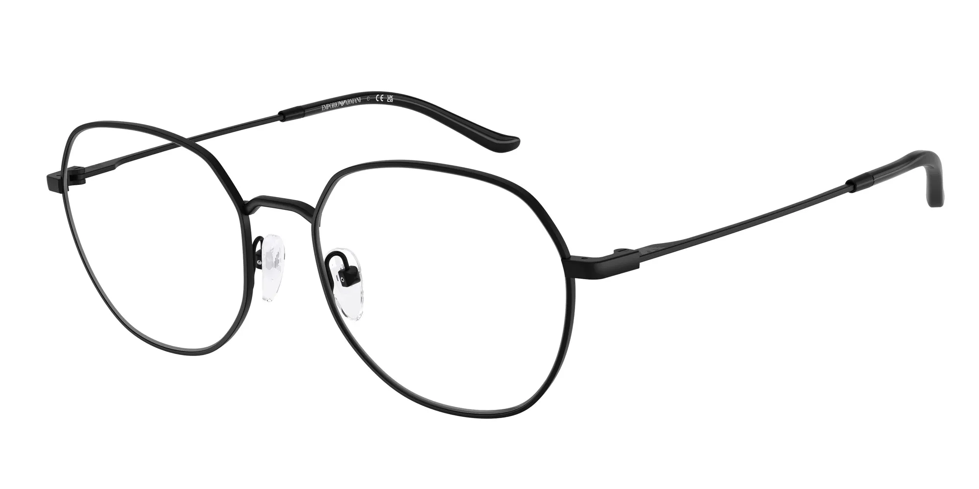 Emporio Armani EA1174D 3001 Montature da vista Metallo Nero Rotonda Normale - immagine 1