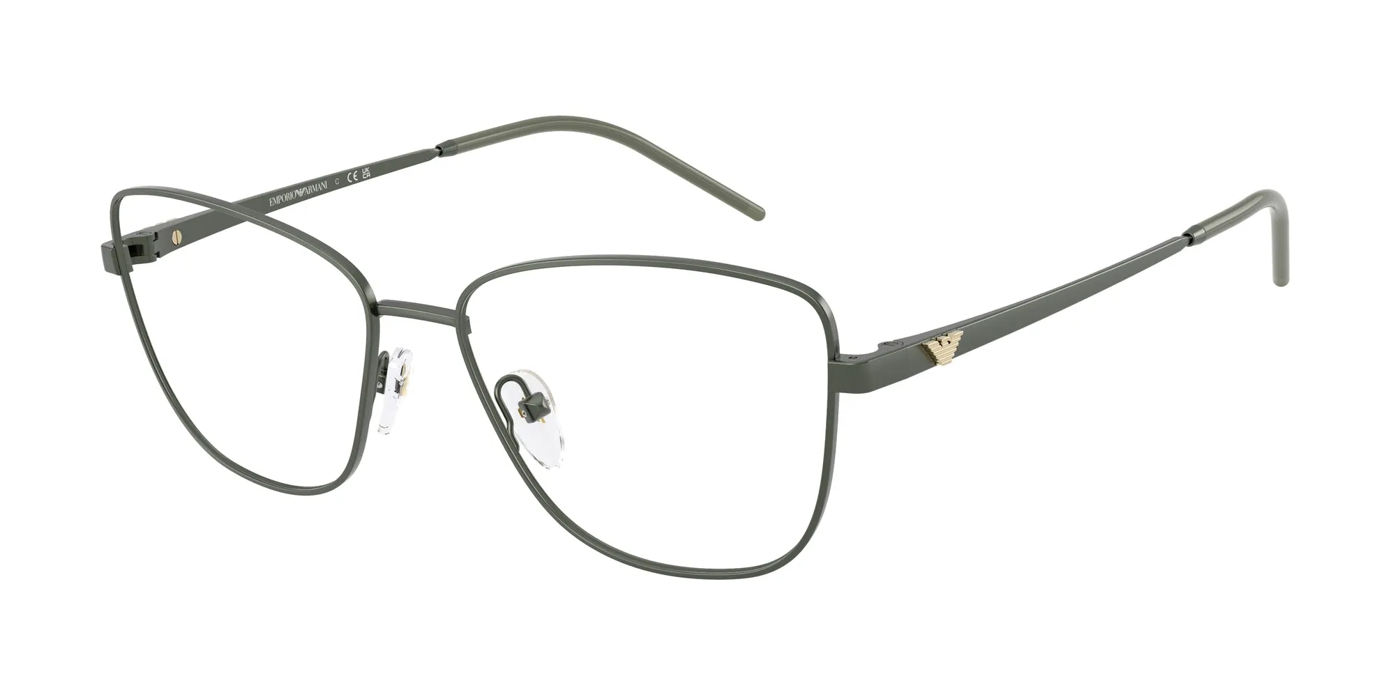 Emporio Armani EA1172 3402 Montature da vista Metallo Verde Geometrica Normale - immagine 1