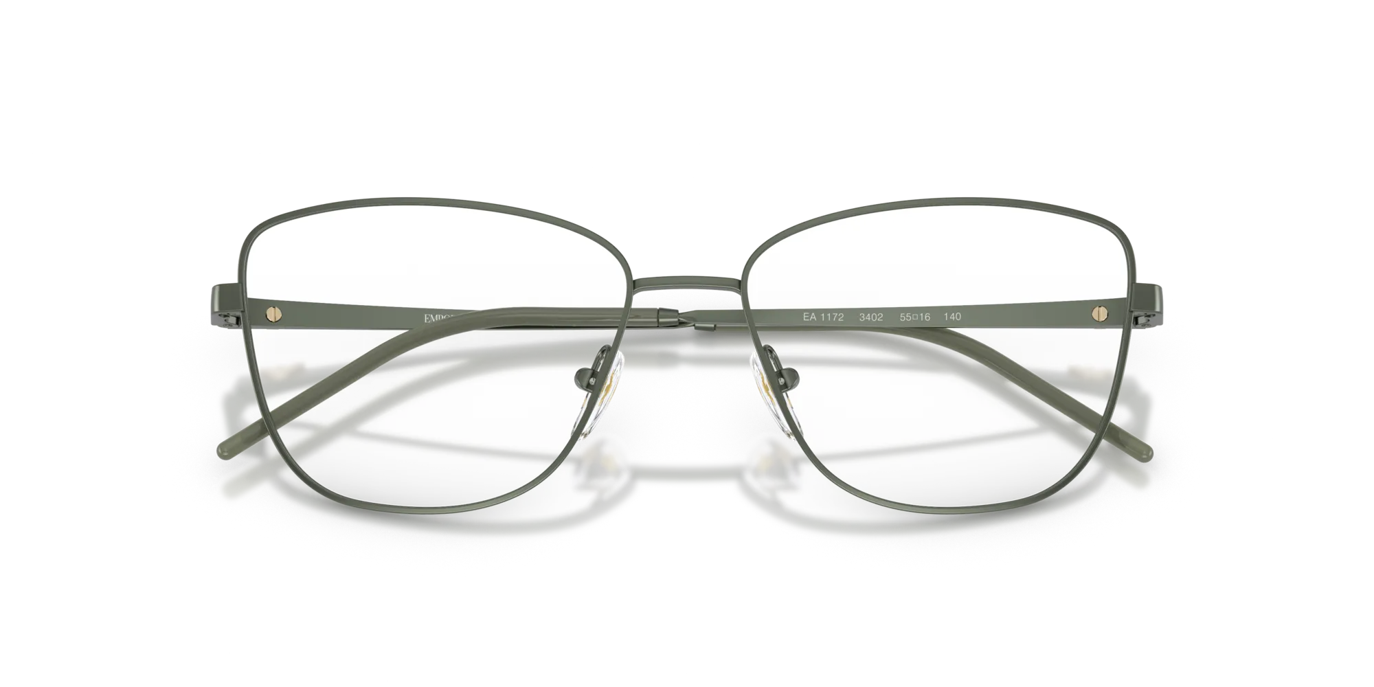 Emporio Armani EA1172 3402 Montature da vista Metallo Verde Geometrica Normale - immagine 2