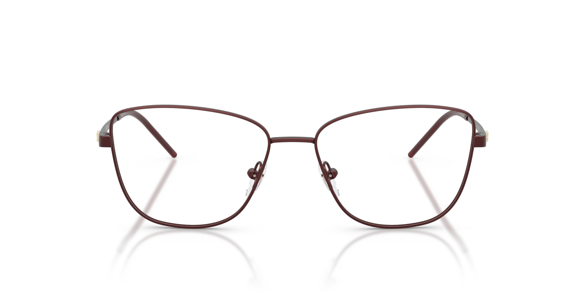 Emporio Armani EA1172 3401 Montature da vista Metallo Rosso Trasparente Geometrica Normale - immagine 3