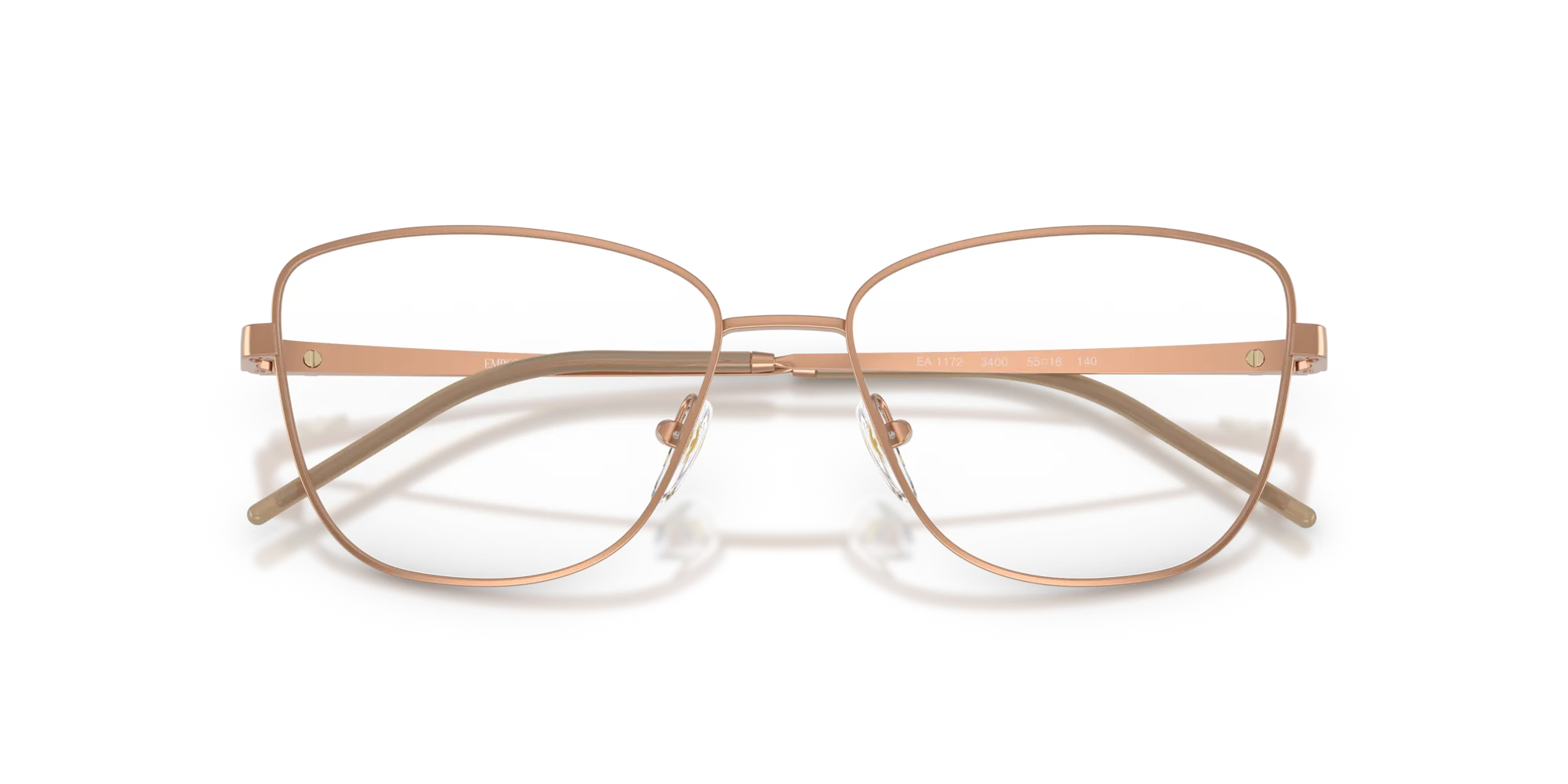 Emporio Armani EA1172 3400 Montature da vista Metallo Marrone Geometrica Normale - immagine 2